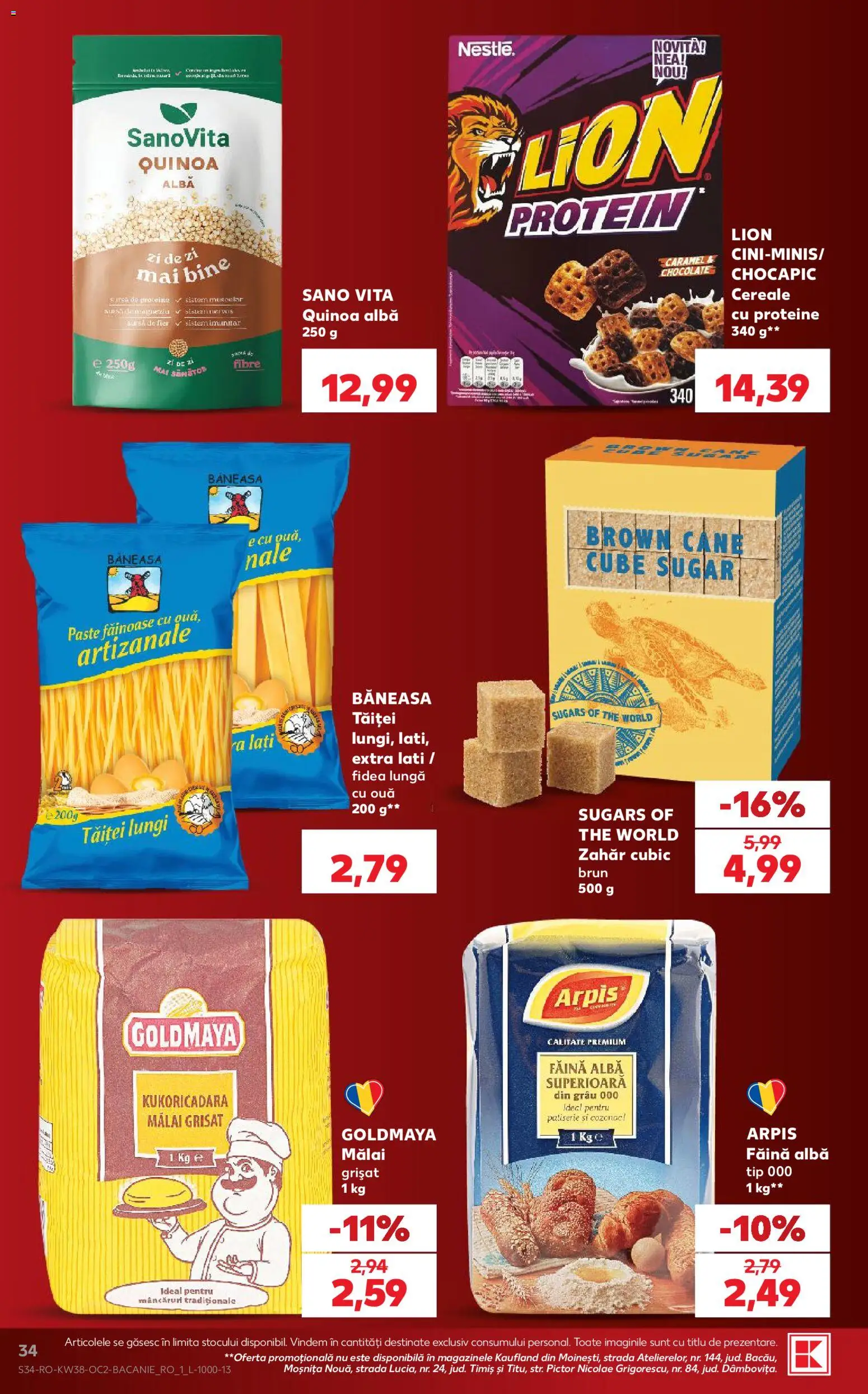 Catalog Kaufland 16 - 21 Septembrie 2026 | Pagina 34 | Produse: Proteine, Făină, Mălai, Zahăr