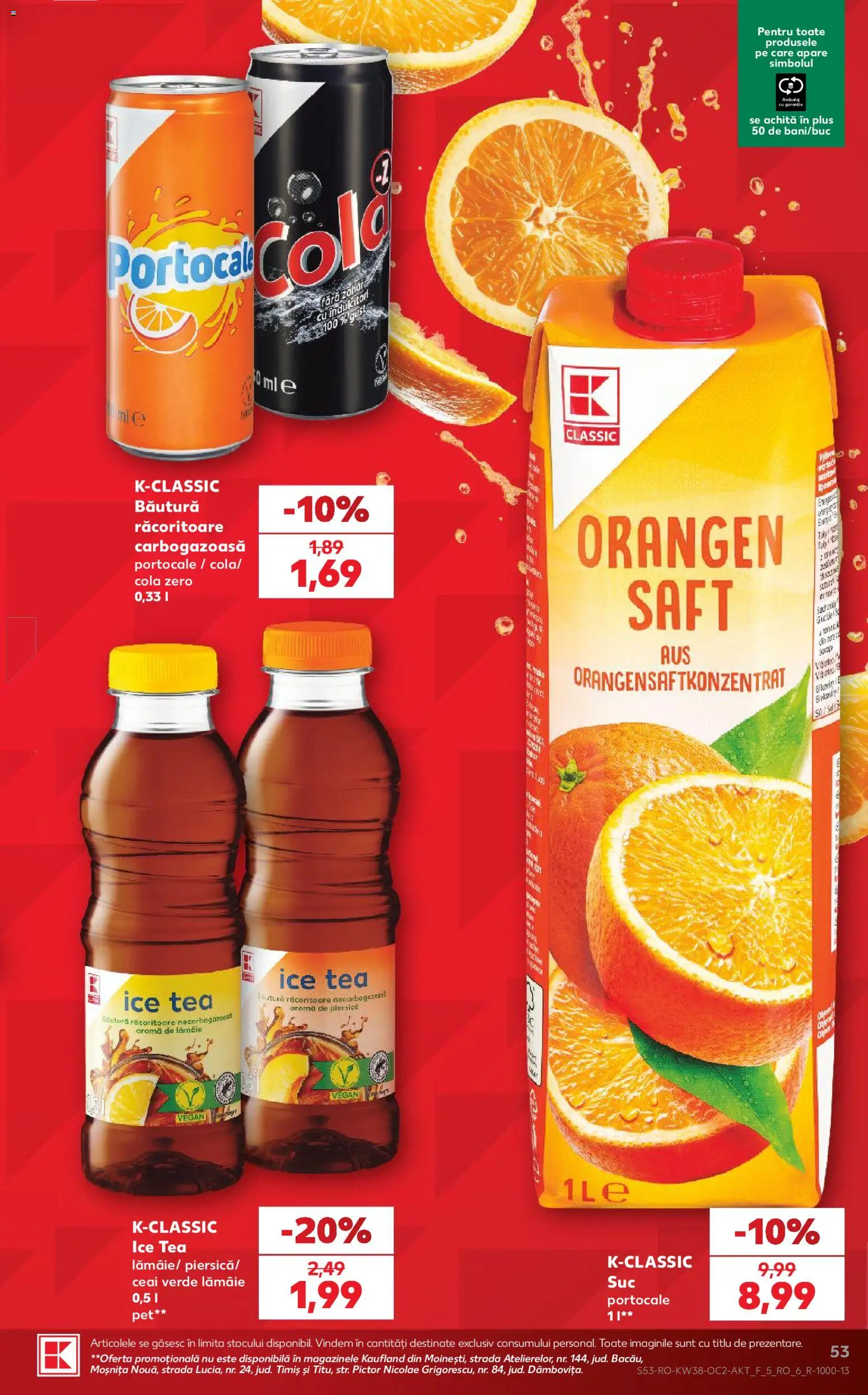 Catalog Kaufland 16 - 21 Septembrie 2026 | Pagina 53 | Produse: Cola, Ceai, Ice tea, Lămâie