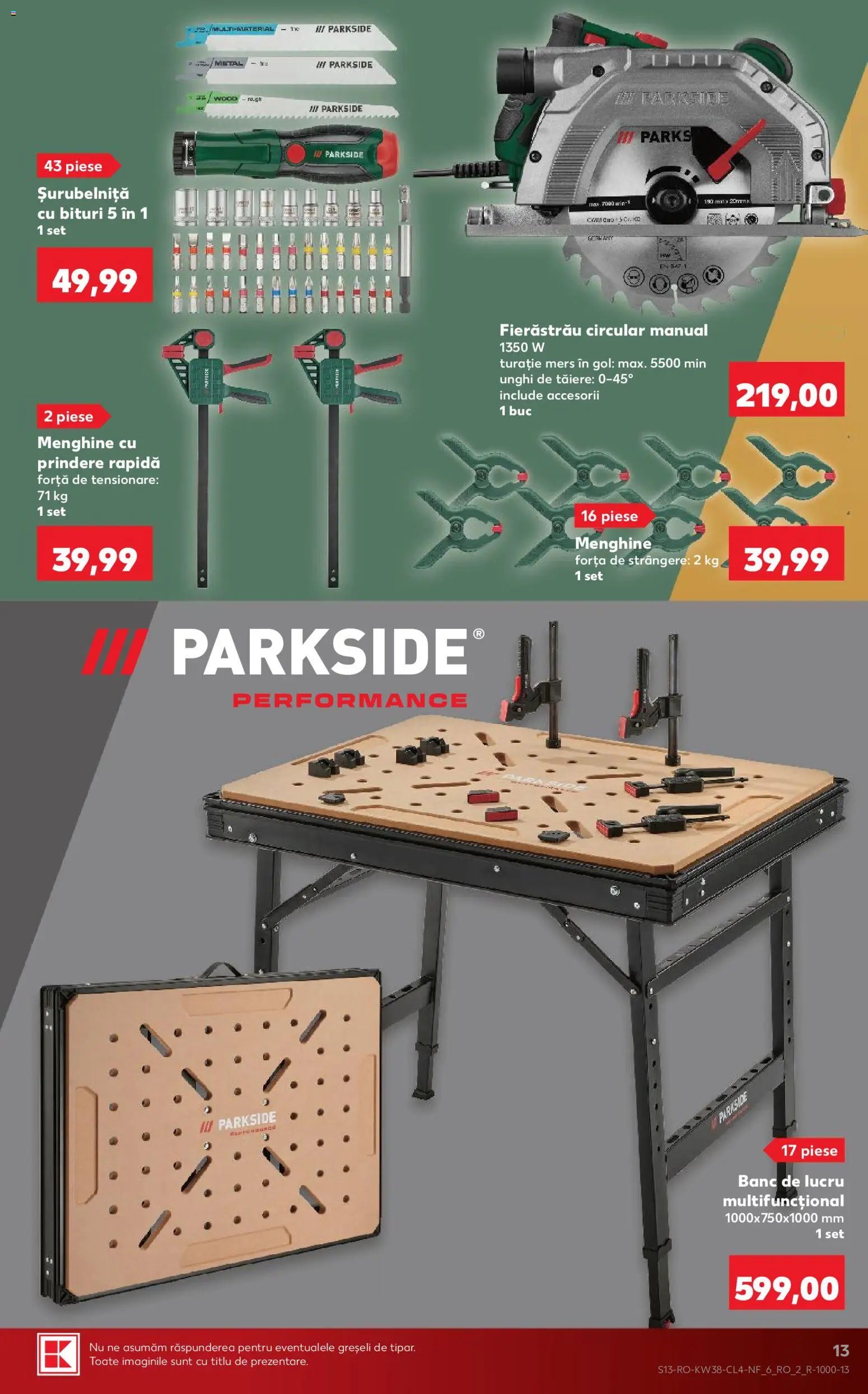 Catalog Kaufland 16 - 21 Septembrie 2026 | Pagina 13 | Produse: Fierastrau circular, Fierastrau Circular Manual, Parkside