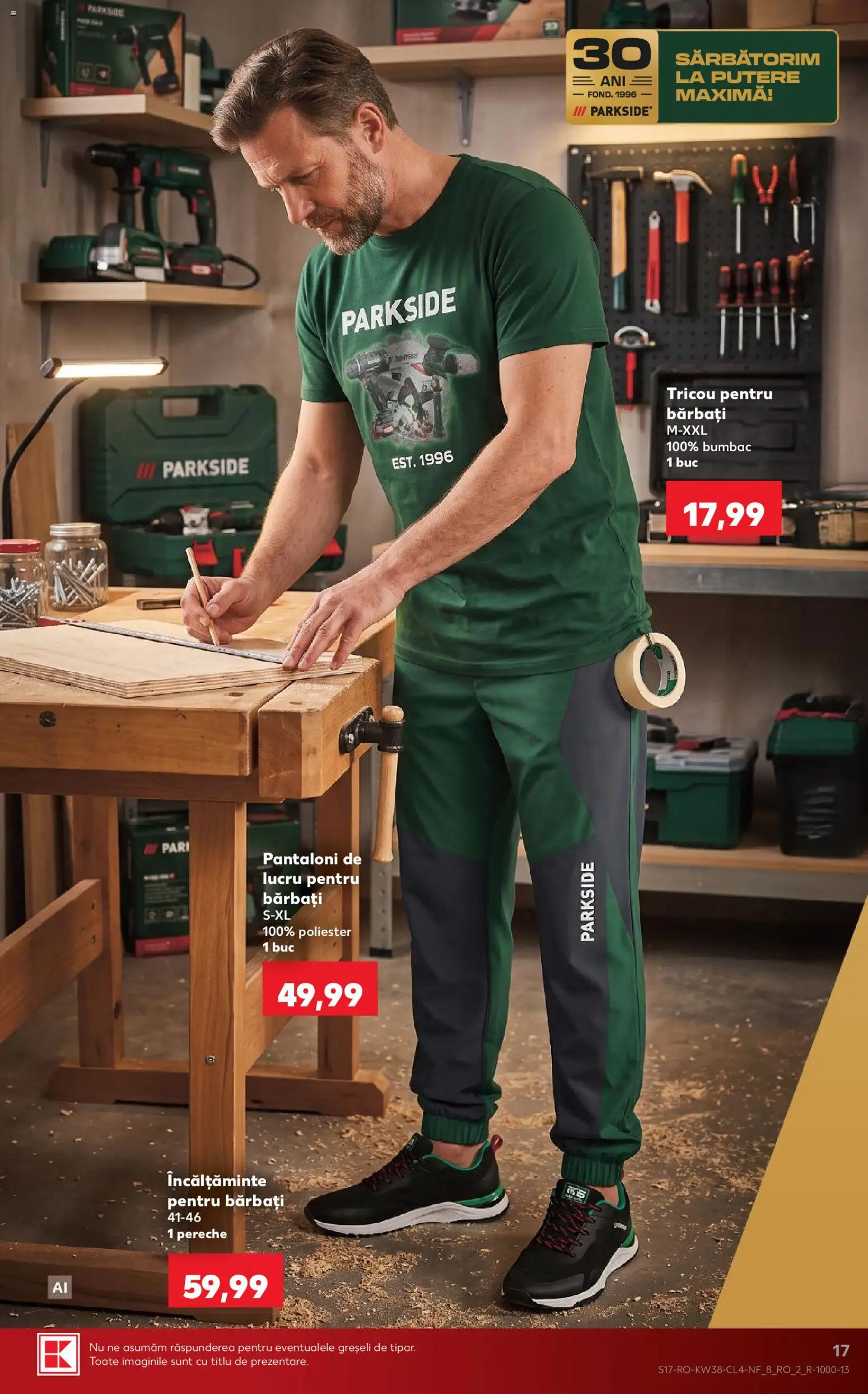 Catalog Kaufland 16 - 21 Septembrie 2026 | Pagina 17 | Produse: Parkside, Incaltaminte, Tricou, Pantaloni