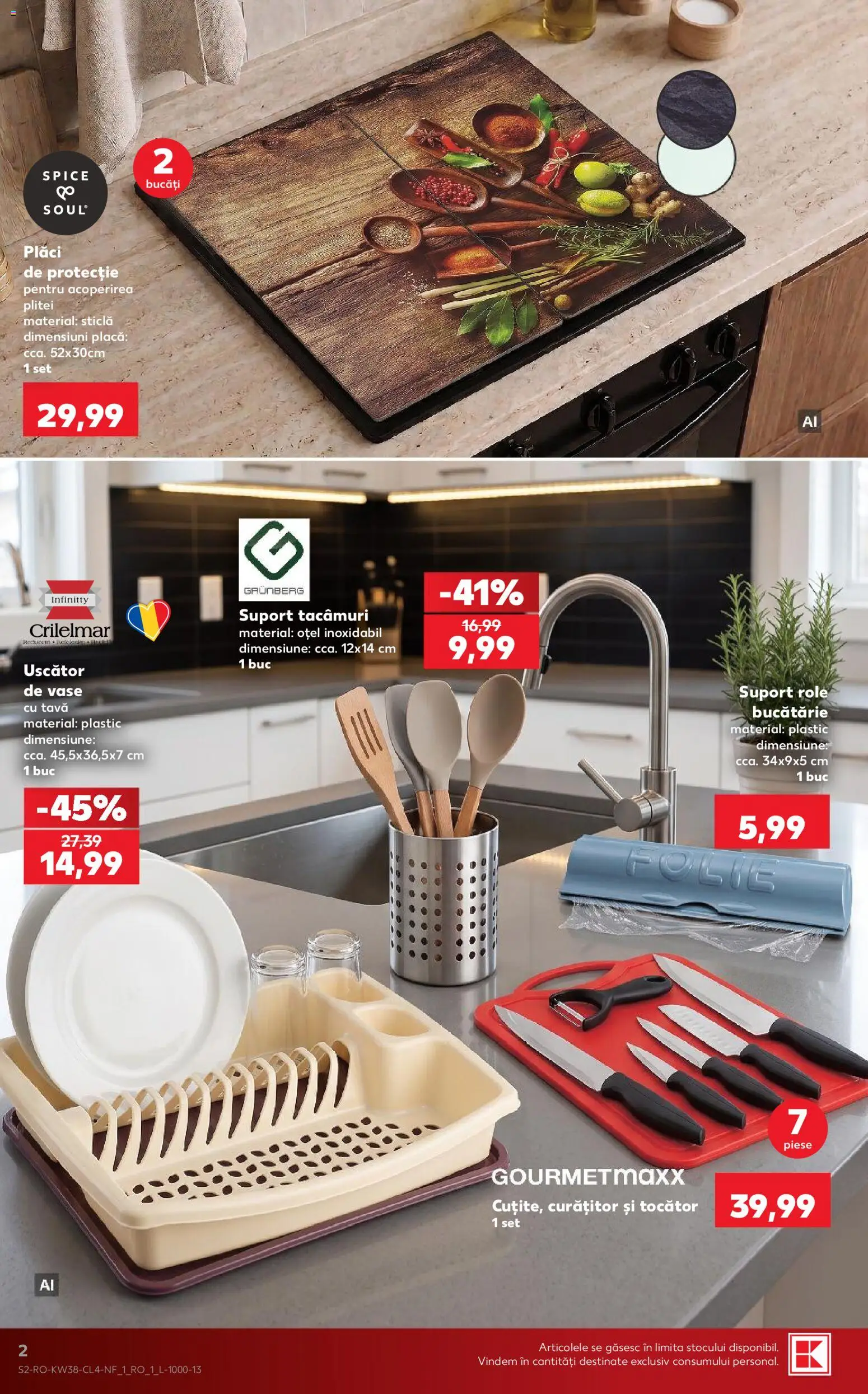 Catalog Kaufland 16 - 21 Septembrie 2026 | Pagina 2 | Produse: Tava, Uscător, Tocător, Suport