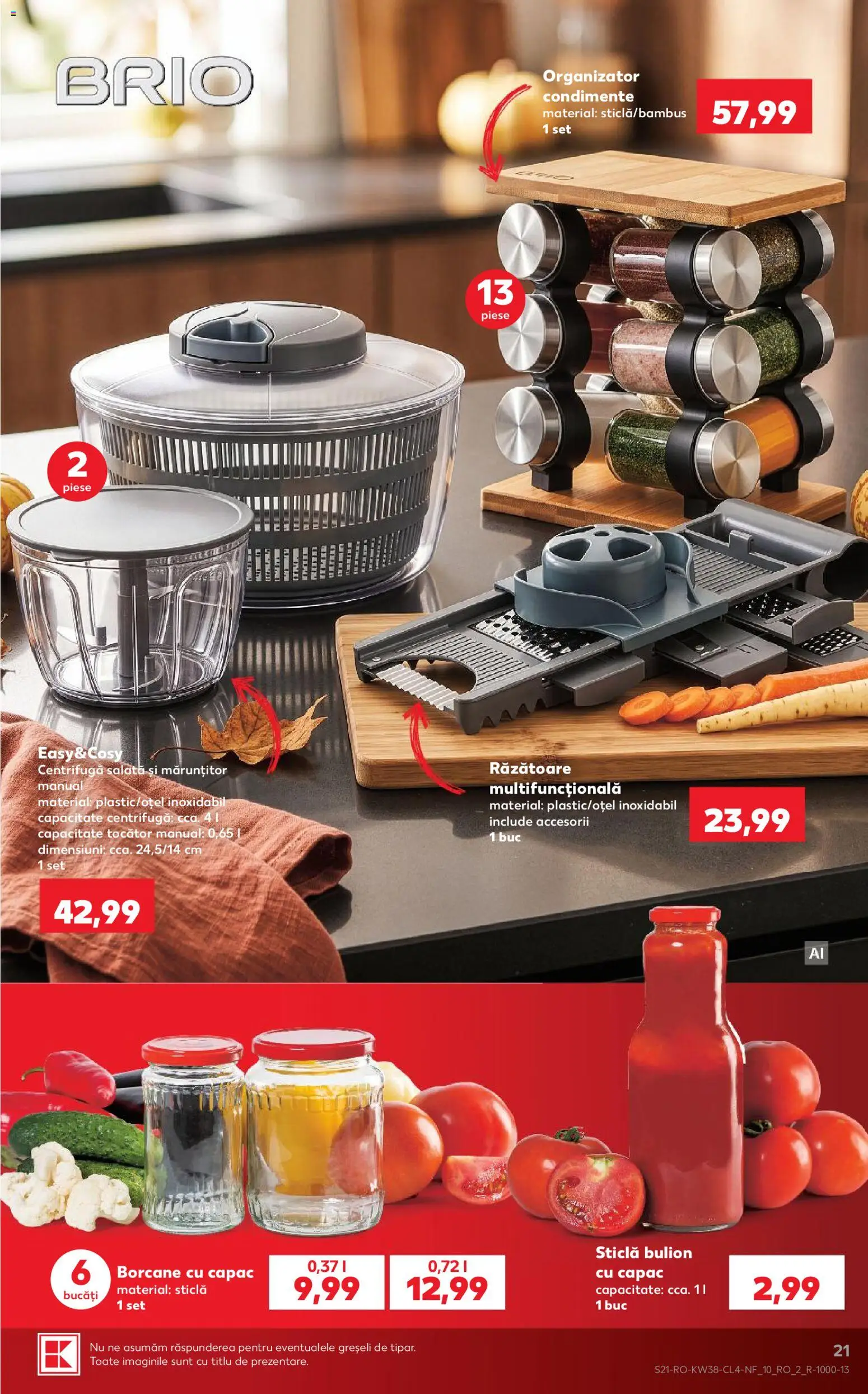 Catalog Kaufland 16 - 21 Septembrie 2026 | Pagina 21 | Produse: Răzătoare, Tocător, Organizator, Condimente
