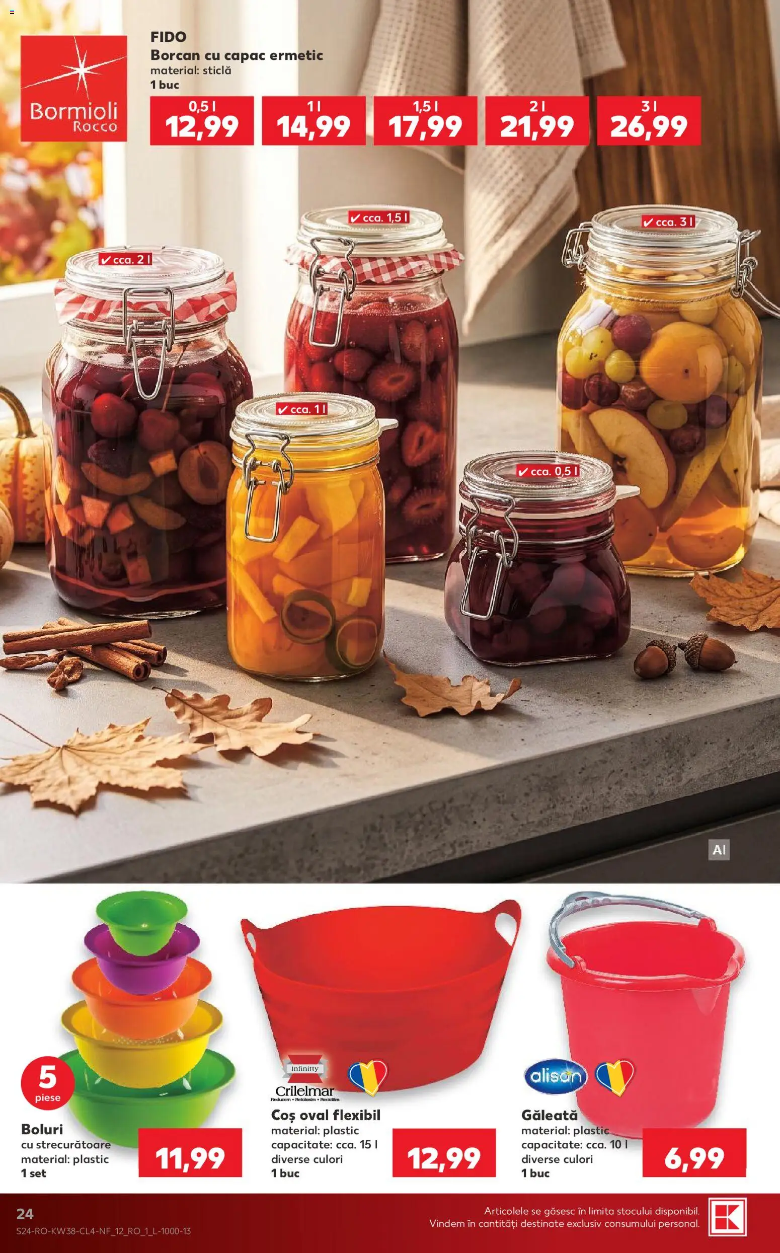Catalog Kaufland 16 - 21 Septembrie 2026 | Pagina 24 | Produse: Coș, Borcan