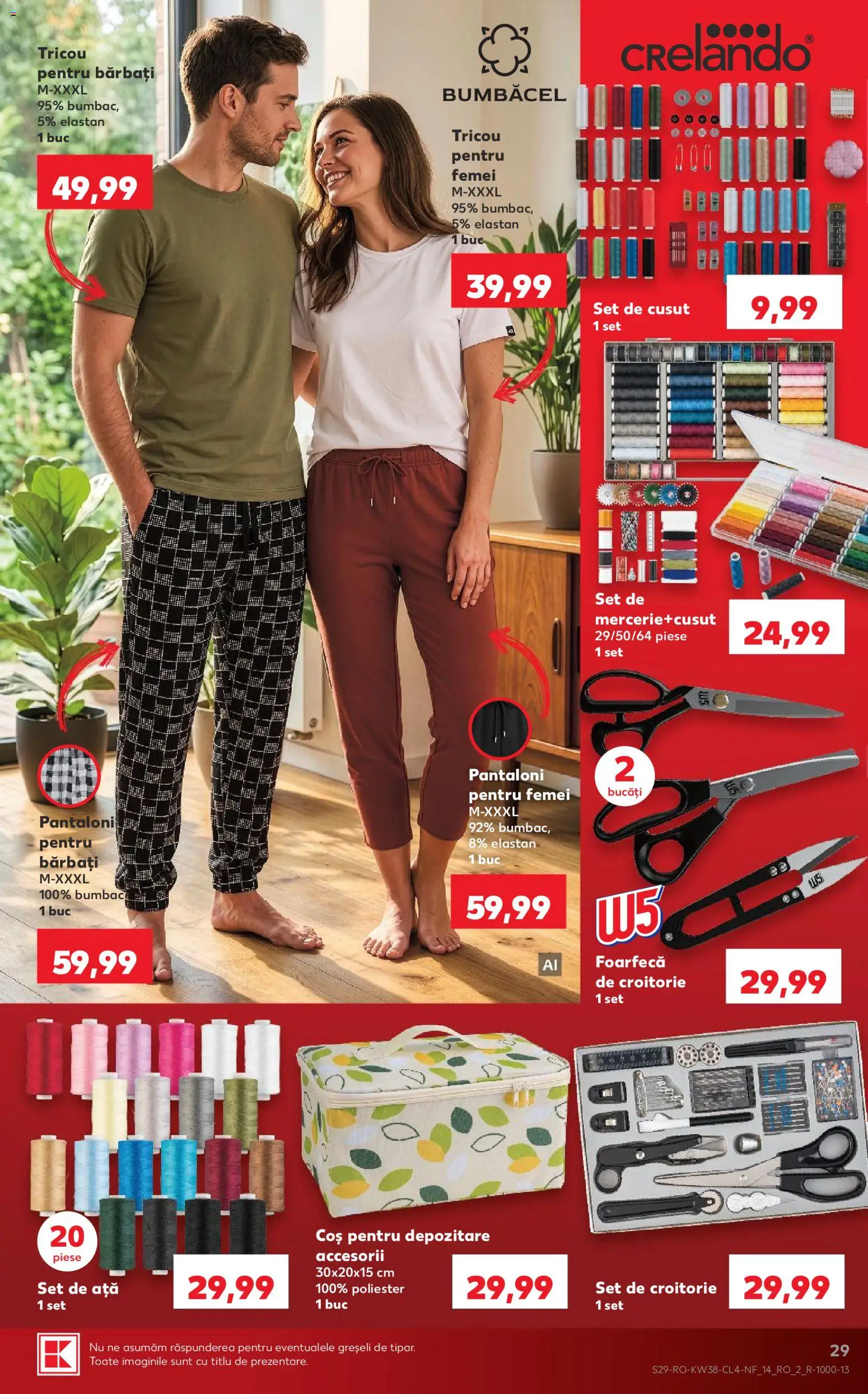 Catalog Kaufland 16 - 21 Septembrie 2026 | Pagina 29 | Produse: Coș, Tricou pentru barbati, Tricou, Pantaloni