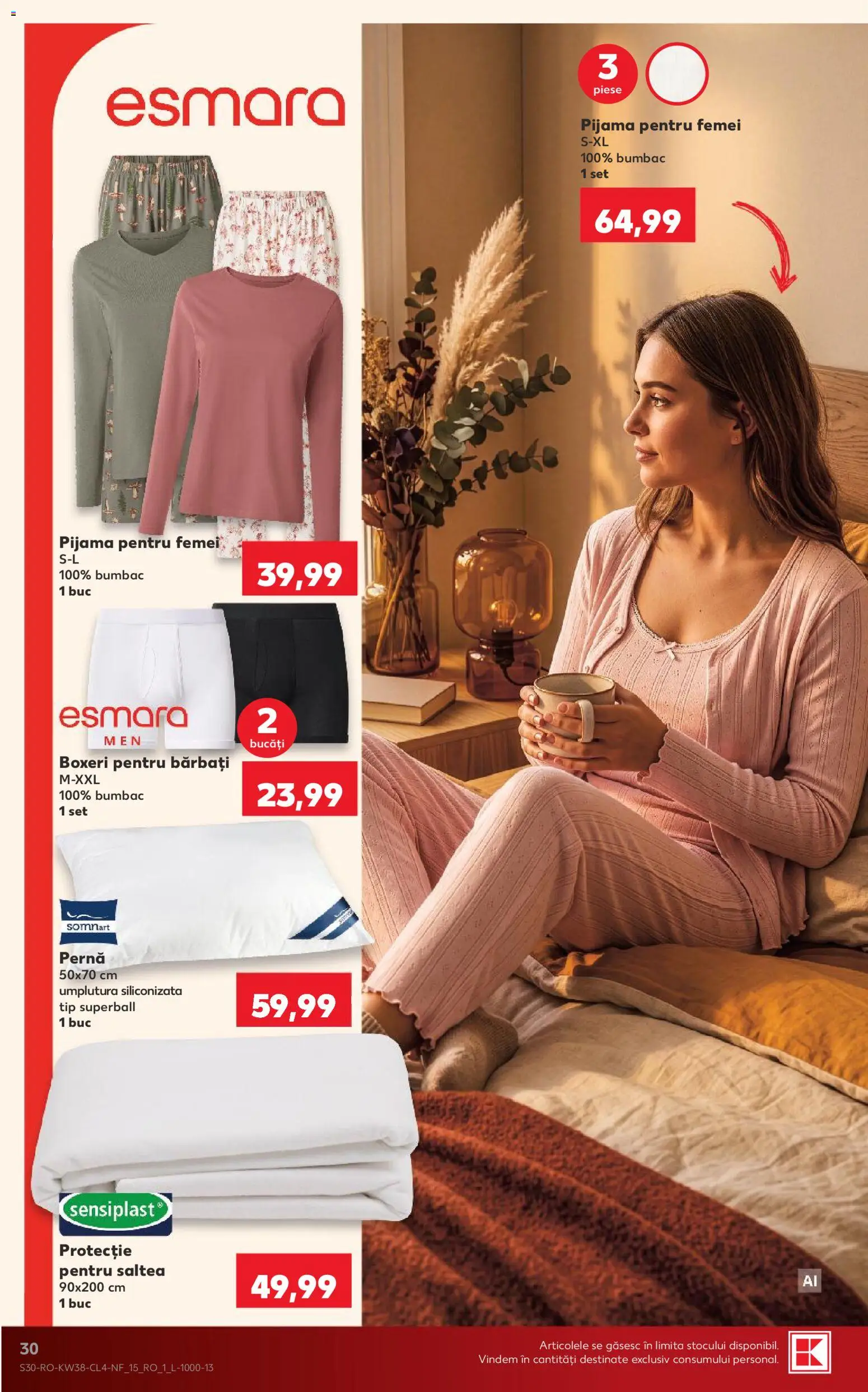 Catalog Kaufland 16 - 21 Septembrie 2026 | Pagina 30 | Produse: Saltea, Pernă, Tip, Boxeri