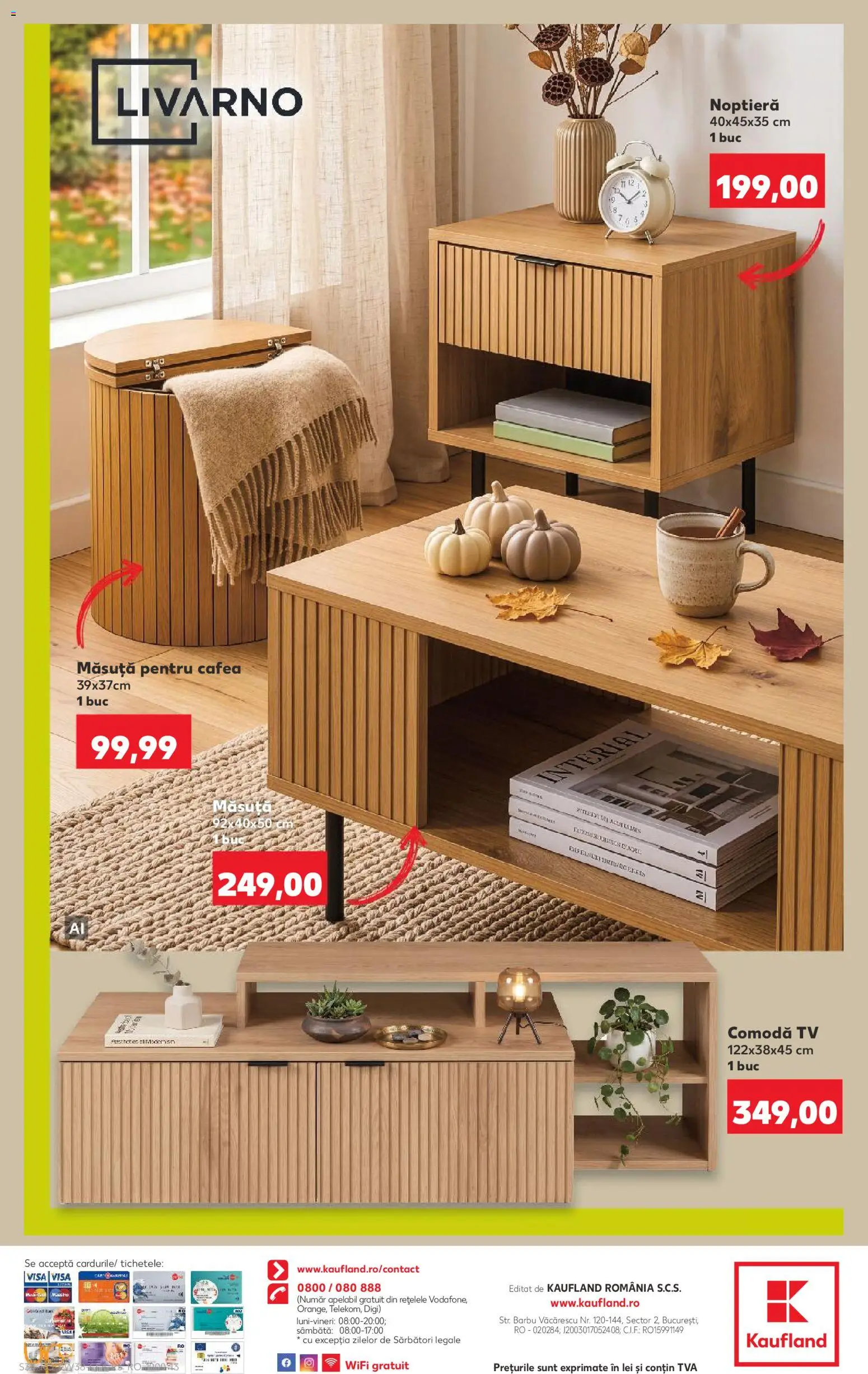 Catalog Kaufland 16 - 21 Septembrie 2026 | Pagina 34 | Produse: Noptieră, Comodă, Cafea