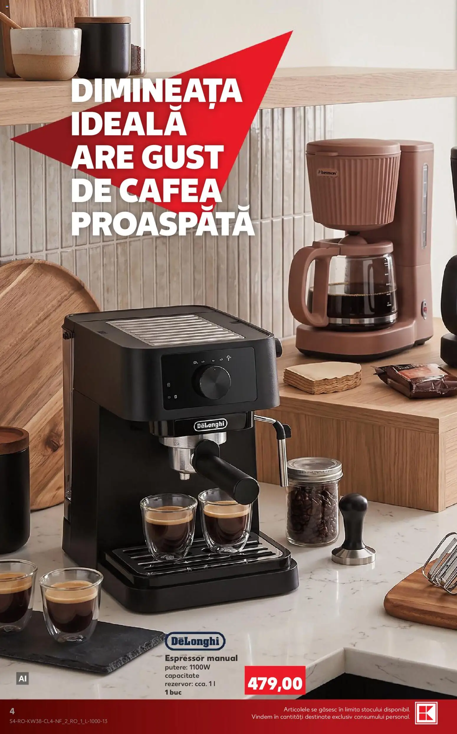 Catalog Kaufland 16 - 21 Septembrie 2026 | Pagina 4 | Produse: Espressor, Cafea