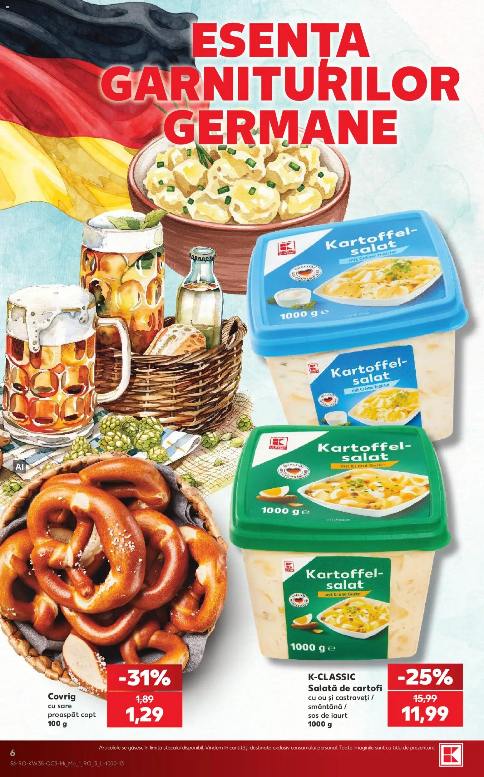 Catalog Kaufland 16 - 21 Septembrie 2026 | Pagina 6 | Produse: Iaurt, Castraveți, Salată, Sare