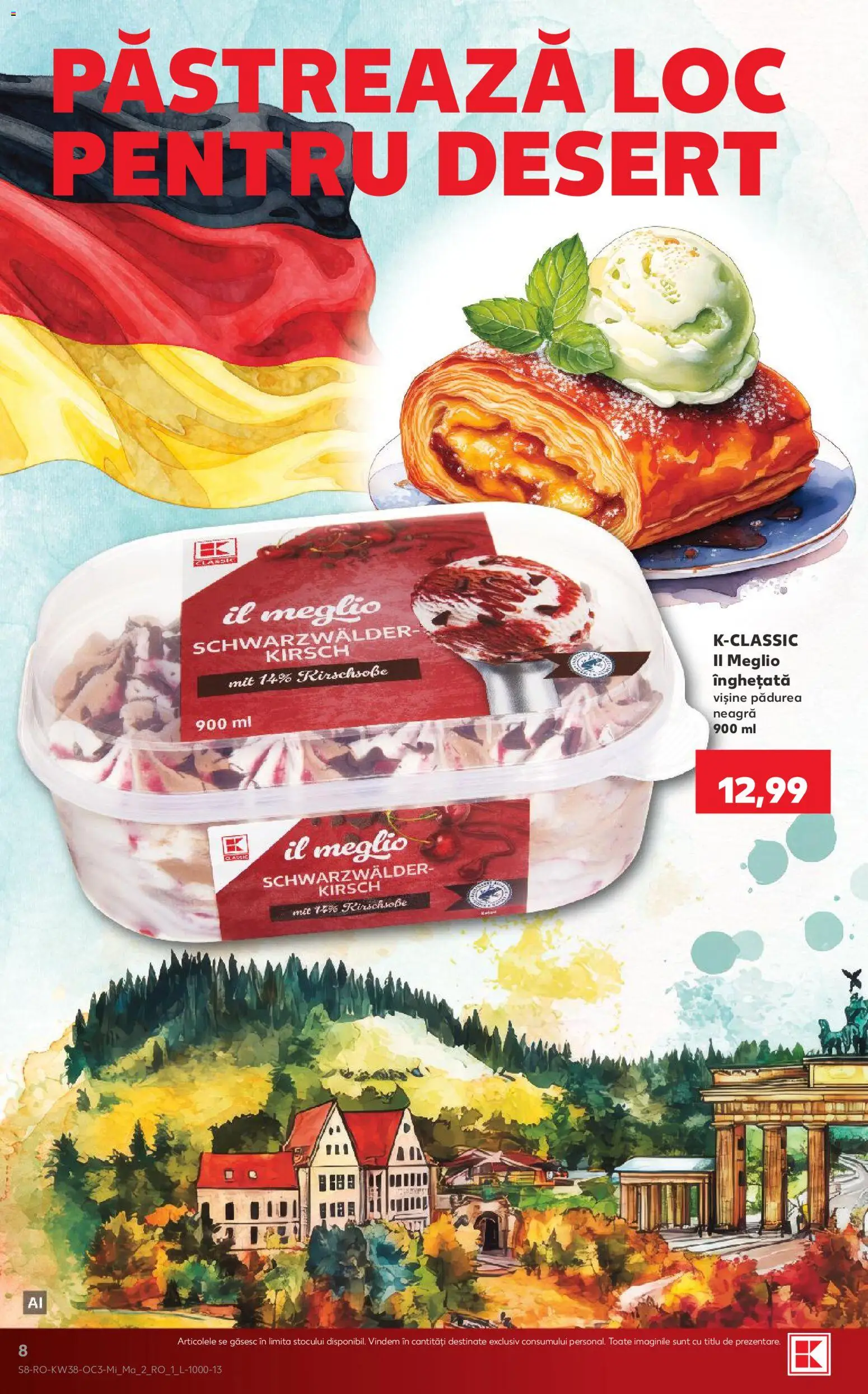 Catalog Kaufland 16 - 21 Septembrie 2026 | Pagina 8 | Produse: Înghețată, Desert