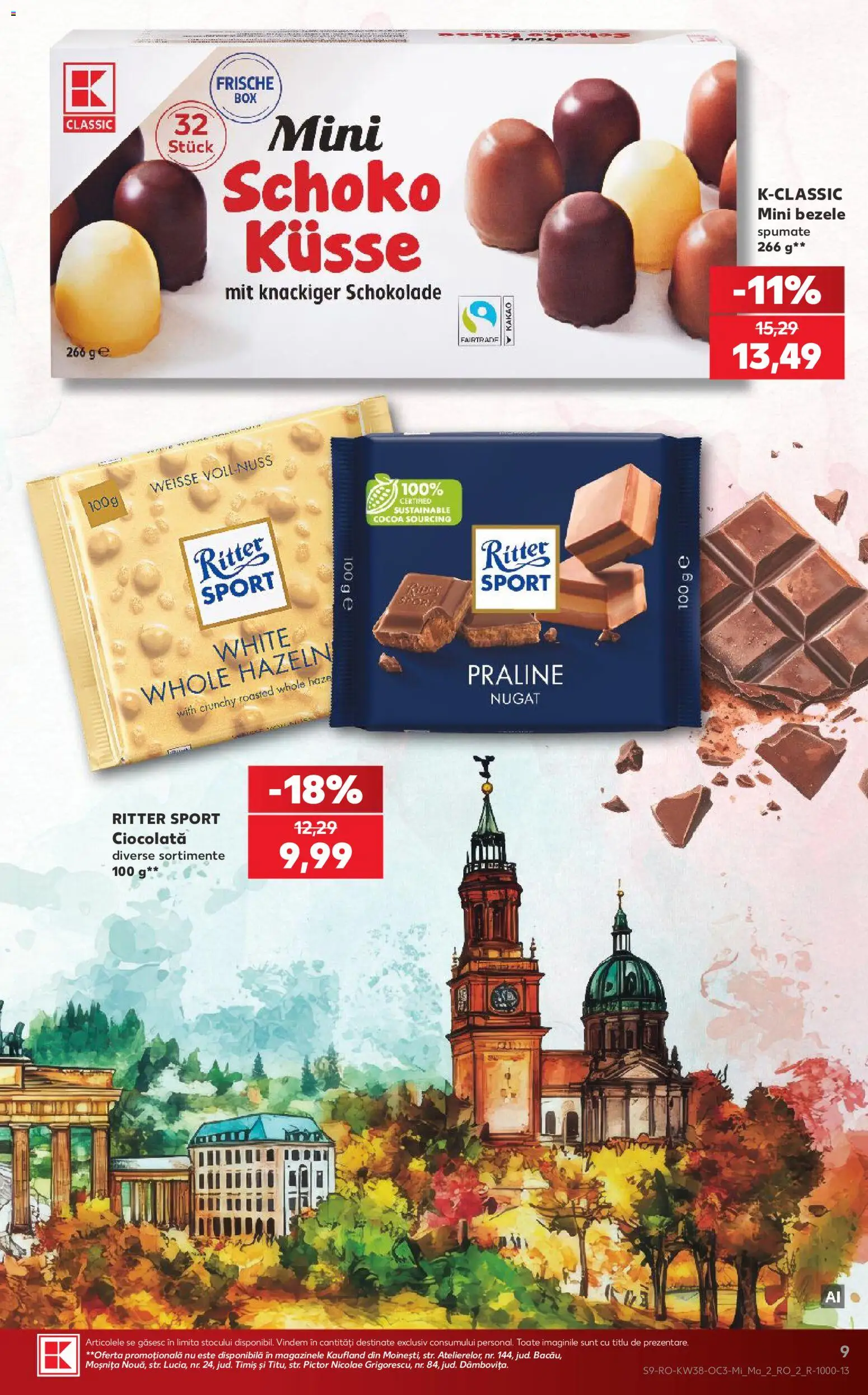 Catalog Kaufland 16 - 21 Septembrie 2026 | Pagina 9 | Produse: Praline, Sport, Ciocolată, Ritter Sport