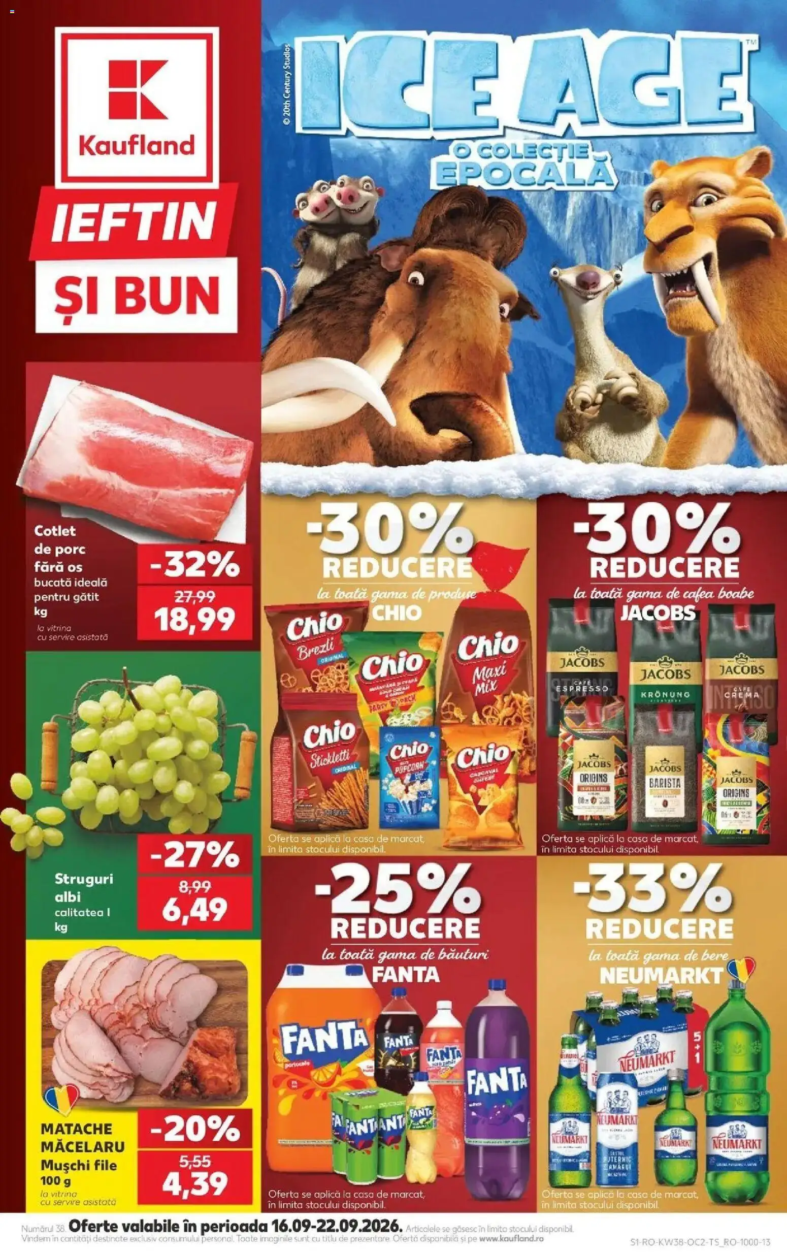 Catalog Kaufland 16 - 21 Septembrie 2026 | Pagina 1 | Produse: Struguri, Aplică, Mușchi, Portocale