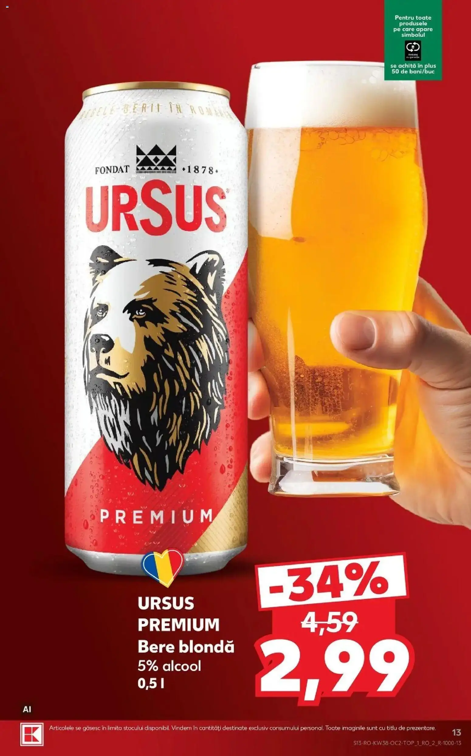 Catalog Kaufland 16 - 21 Septembrie 2026 | Pagina 13 | Produse: Premium, Ursus, Bere, Plus