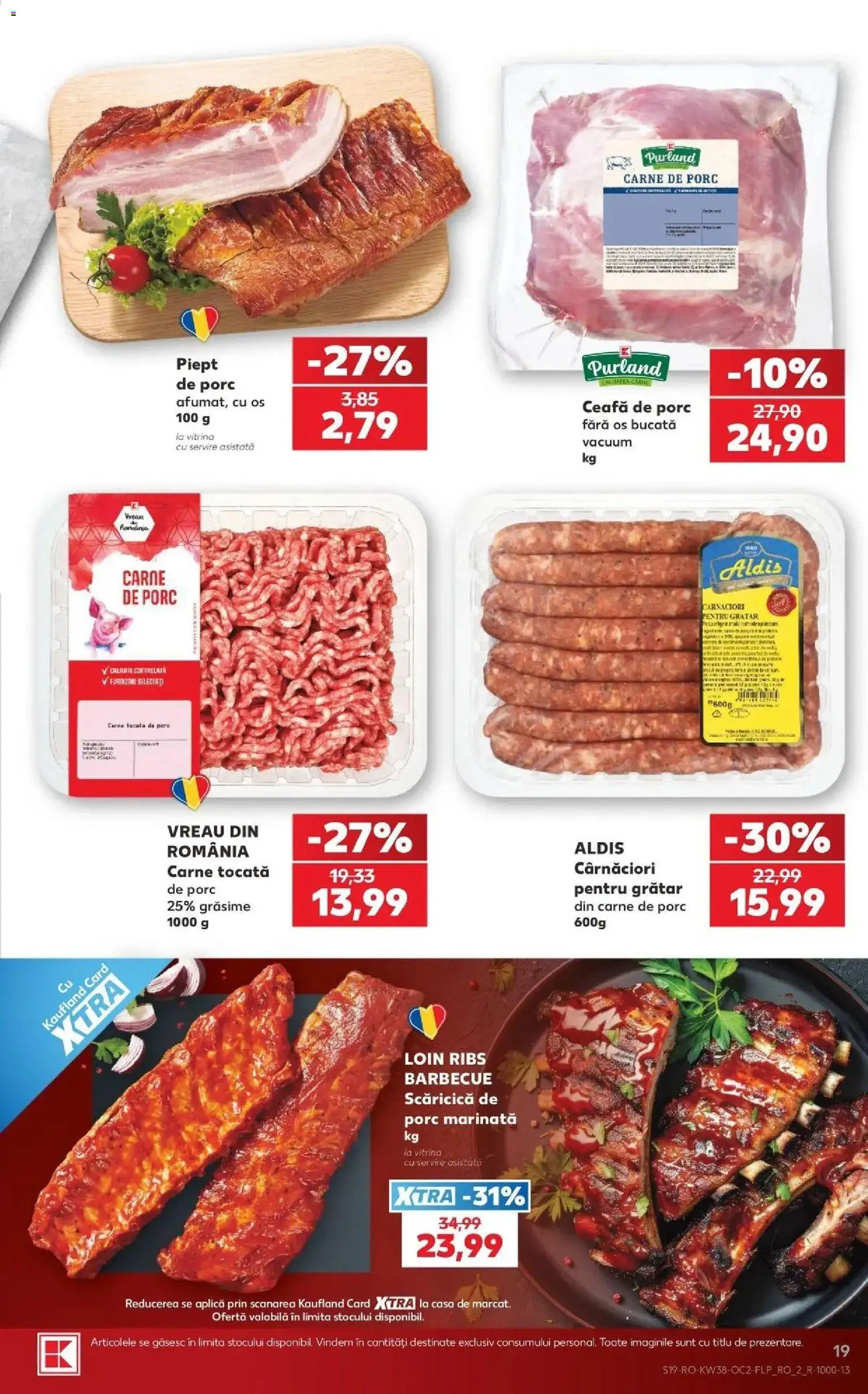 Catalog Kaufland 16 - 21 Septembrie 2026 | Pagina 19 | Produse: Aplică, Ceafa de porc, Carne De Porc, Carne tocată