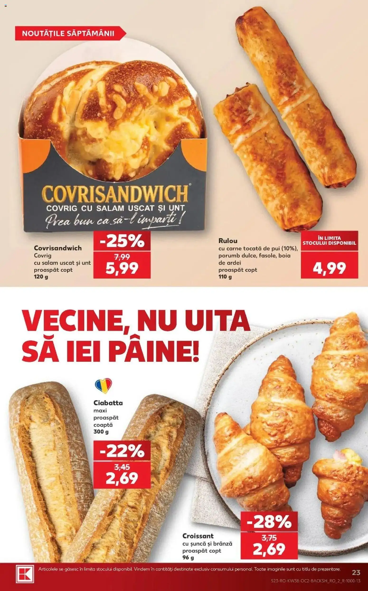 Catalog Kaufland 16 - 21 Septembrie 2026 | Pagina 23 | Produse: Șal, Carne Tocată de Pui, Unt, Carne tocată