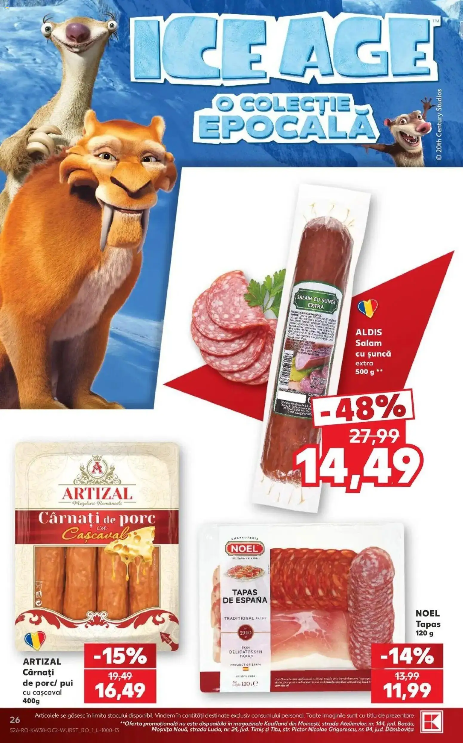 Catalog Kaufland 16 - 21 Septembrie 2026 | Pagina 26 | Produse: Carnati de porc, Pui, Cașcaval, Salam