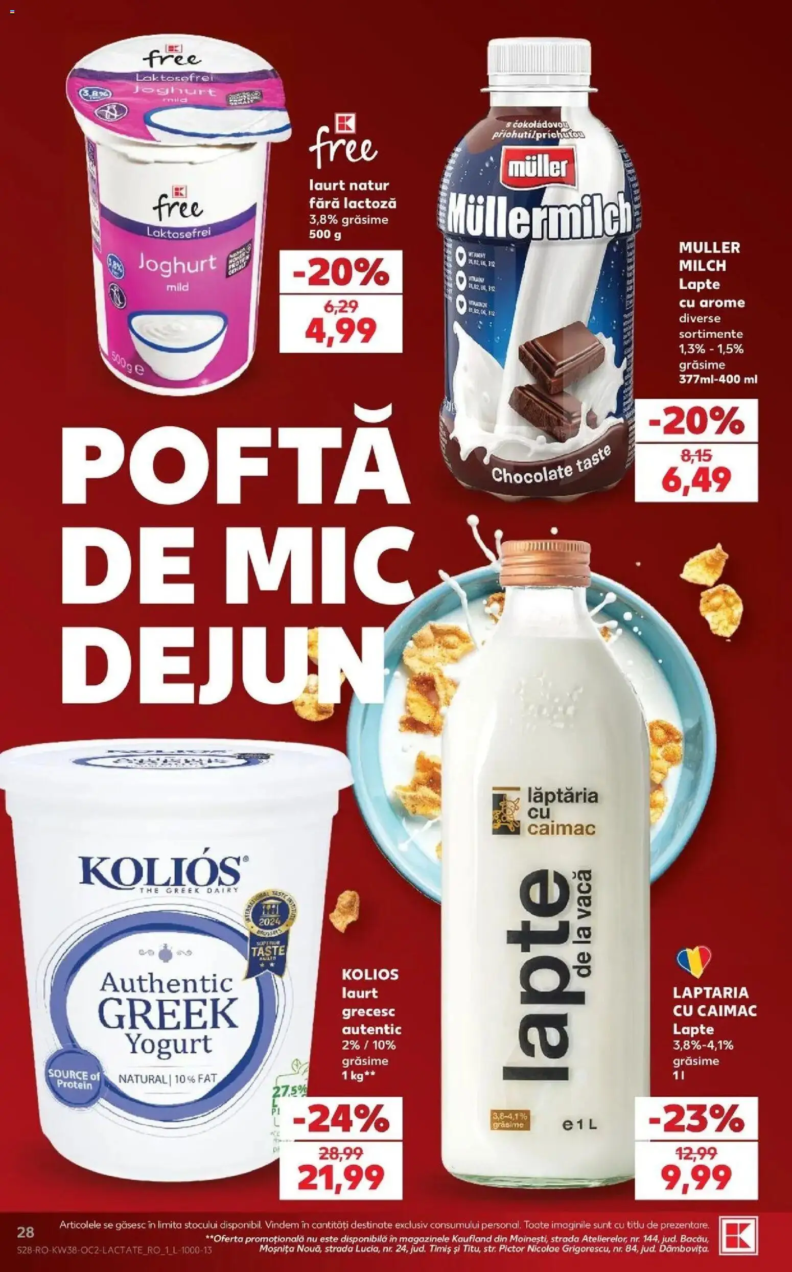 Catalog Kaufland 16 - 21 Septembrie 2026 | Pagina 28 | Produse: Lapte