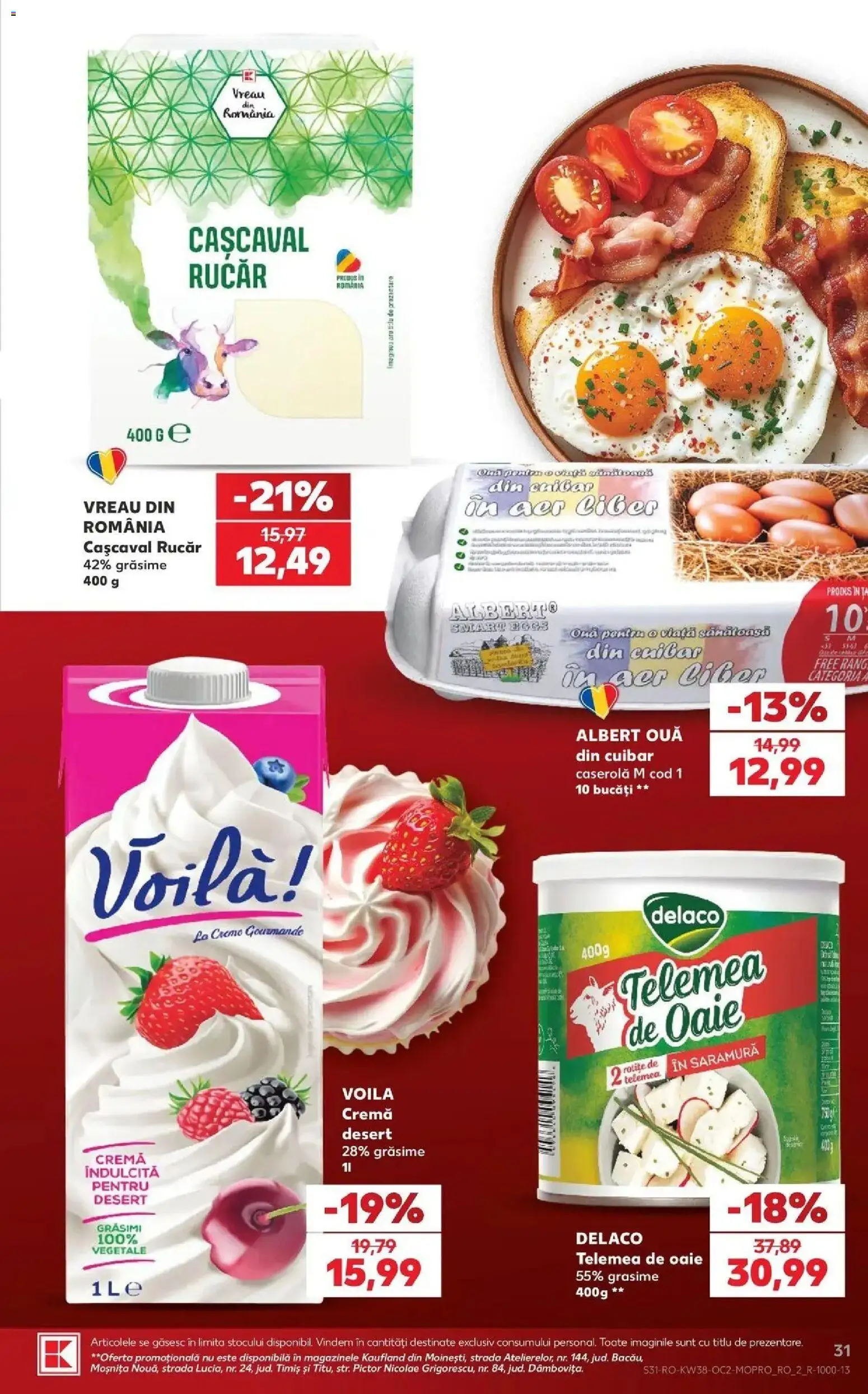 Catalog Kaufland 16 - 21 Septembrie 2026 | Pagina 31 | Produse: Caserola, Cașcaval, Ouă, Desert
