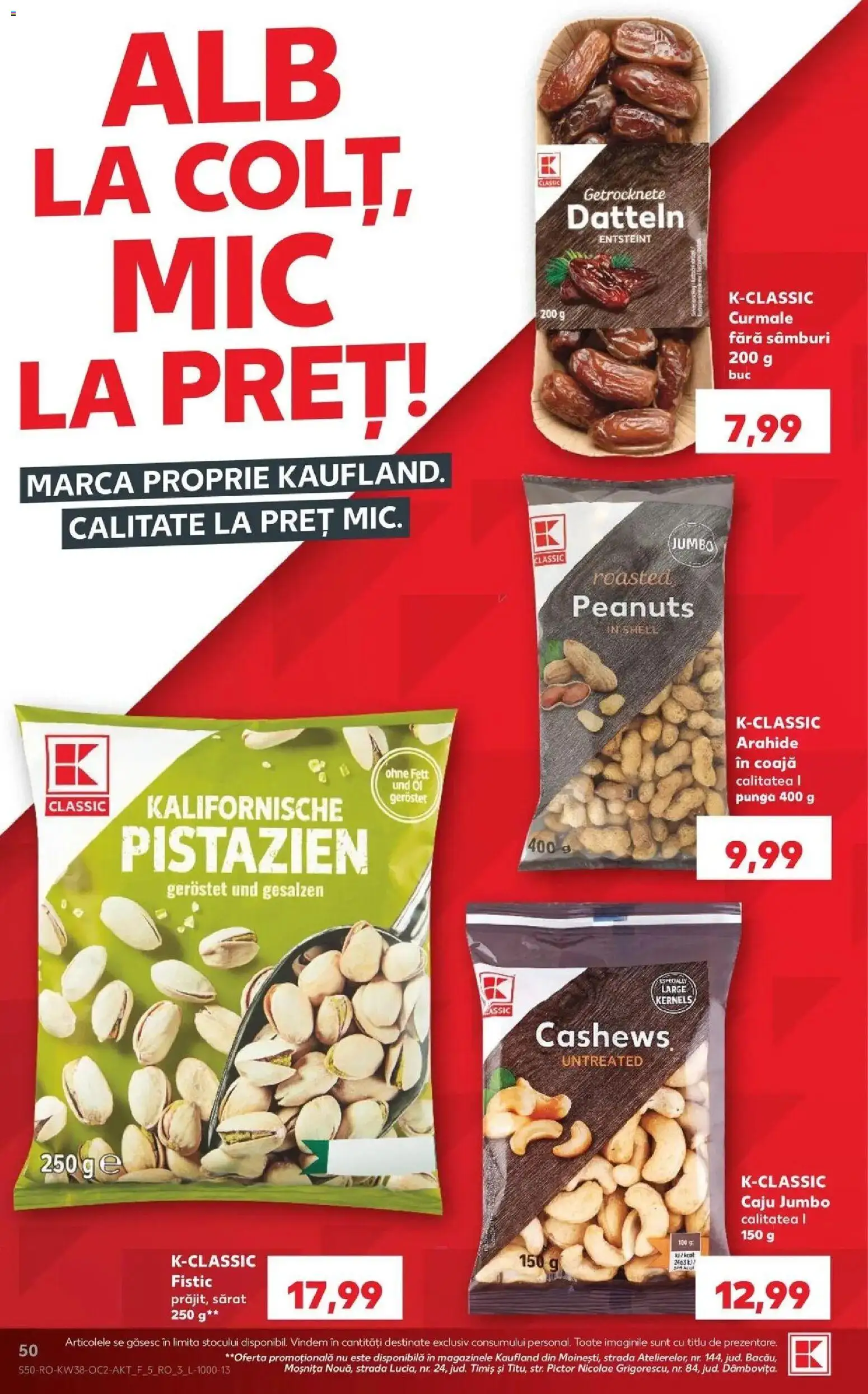 Catalog Kaufland 16 - 21 Septembrie 2026 | Pagina 50 | Produse: Pungă, Arahide, Caju, Curmale