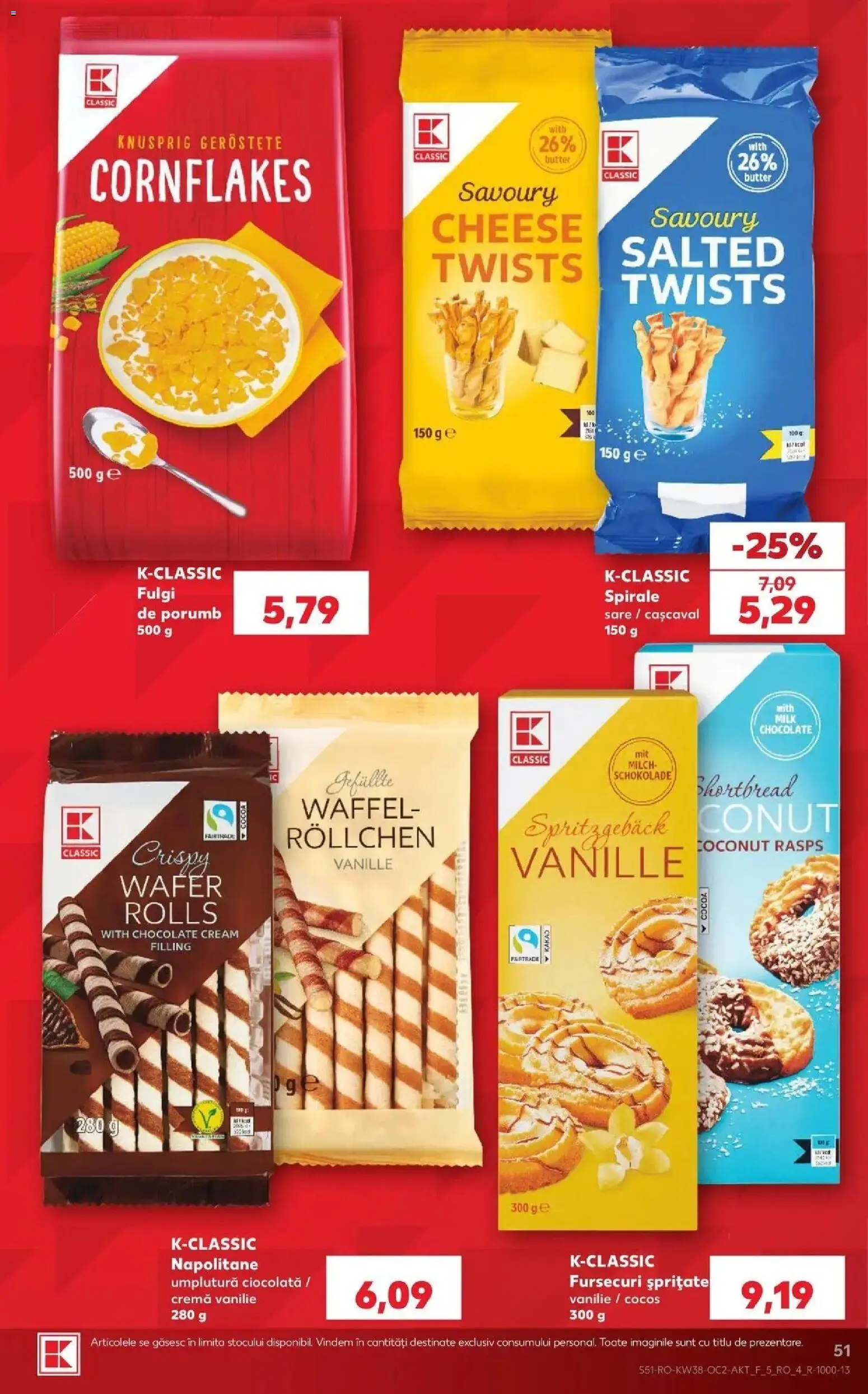 Catalog Kaufland 16 - 21 Septembrie 2026 | Pagina 51 | Produse: Cașcaval, Fulgi, Porumb, Sare
