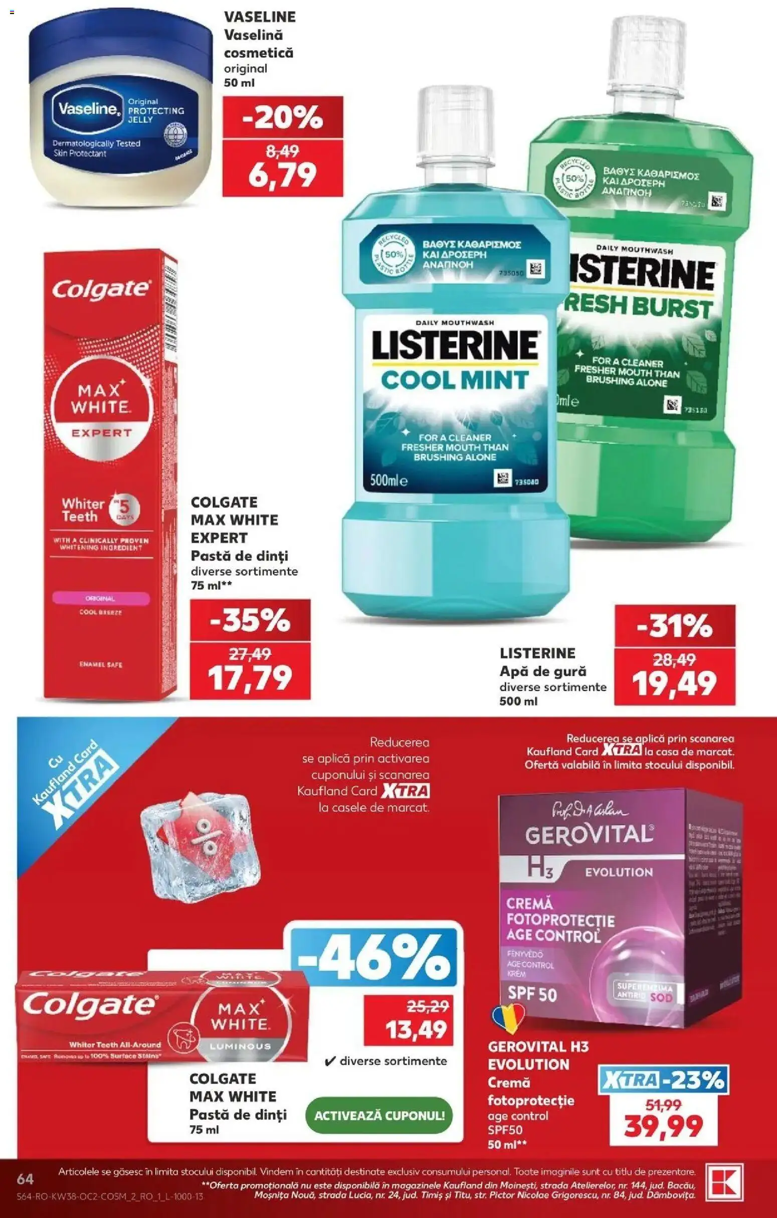 Catalog Kaufland 16 - 21 Septembrie 2026 | Pagina 64 | Produse: Aplică, Cremă, Pastă de dinți, Apă