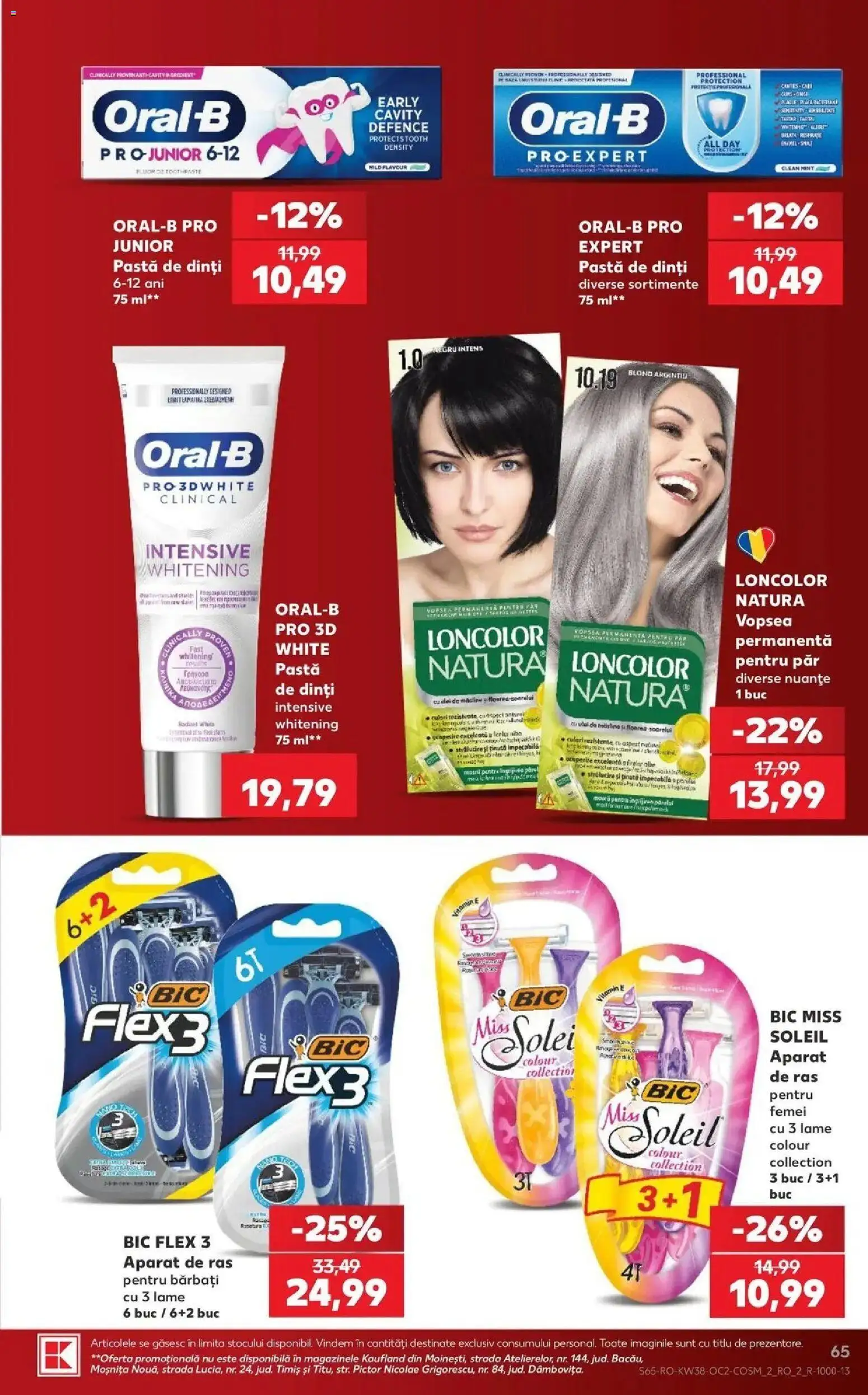 Catalog Kaufland 16 - 21 Septembrie 2026 | Pagina 65 | Produse: Clean, Aparat De Ras, Pastă de dinți, Floarea Soarelui