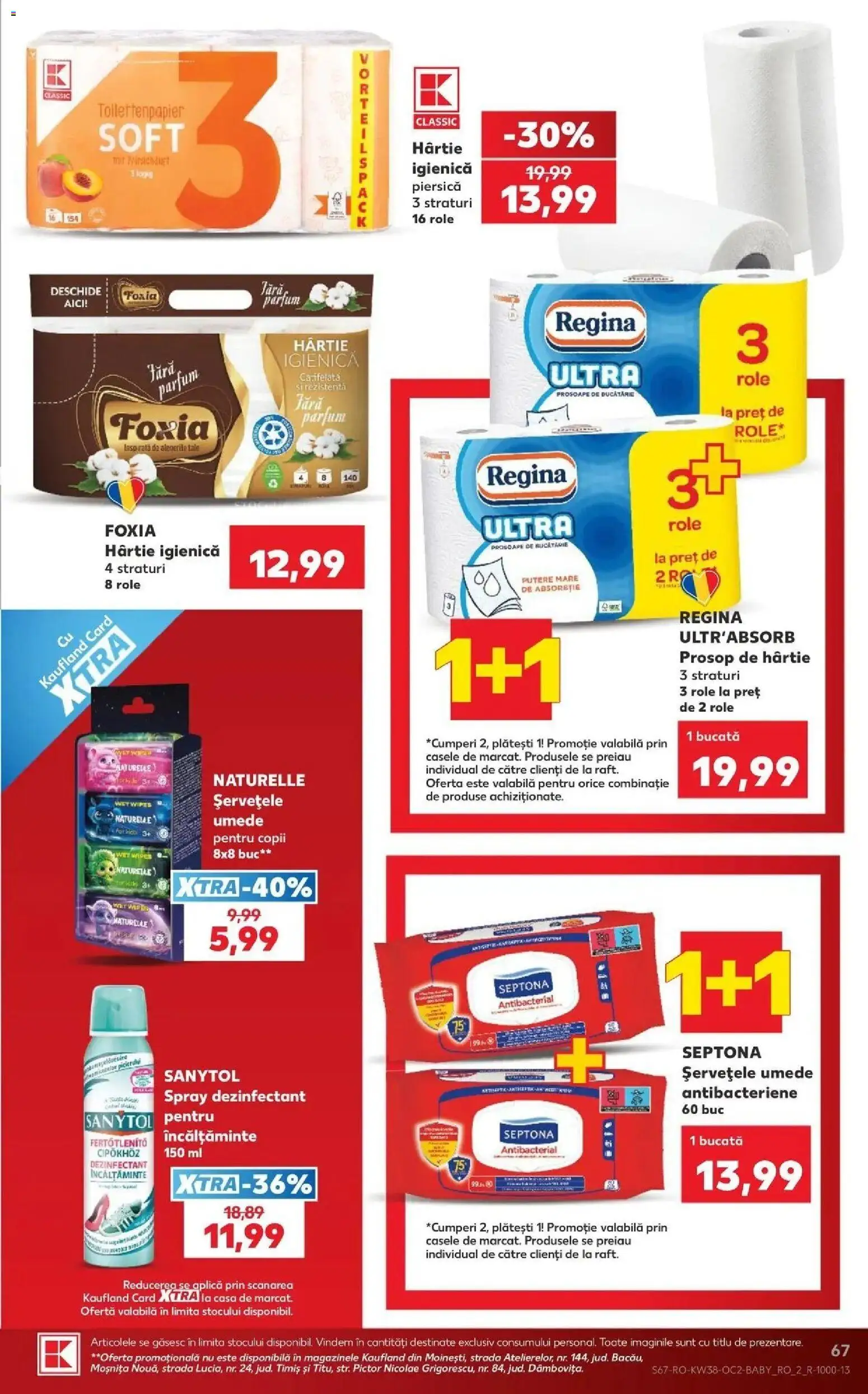 Catalog Kaufland 16 - 21 Septembrie 2026 | Pagina 67 | Produse: Aplică, Raft, Role, Spray dezinfectant