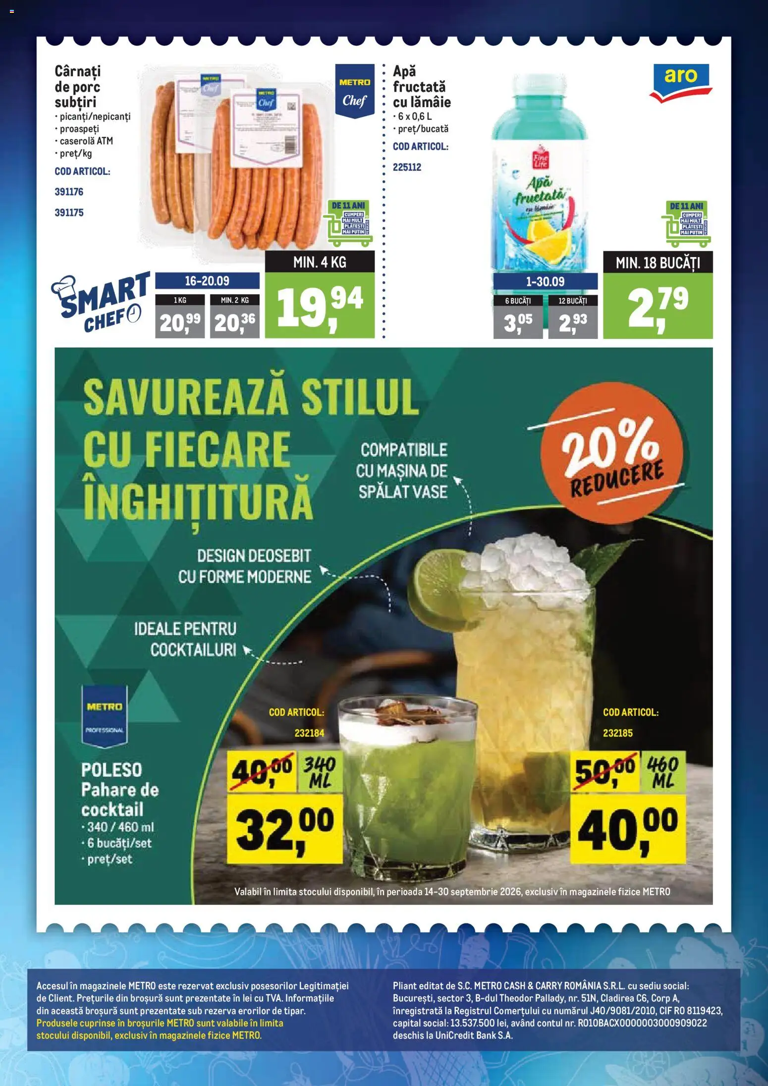 Catalog METRO 14 - 20 Septembrie 2026 | Pagina 2 | Produse: Cif, Cocktailuri, Mașină De Spălat Vase, Cocktail