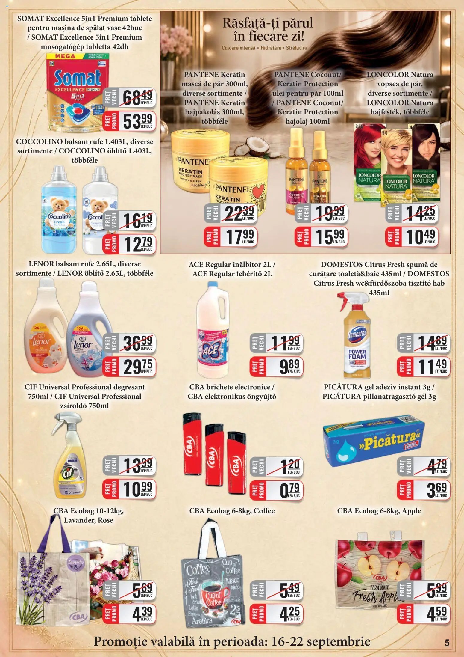 Catalog CBA 16 - 29 Septembrie 2026 | Pagina 5 | Produse: Balsam, Mască de păr, Adeziv, Tablete pentru mașina de spălat