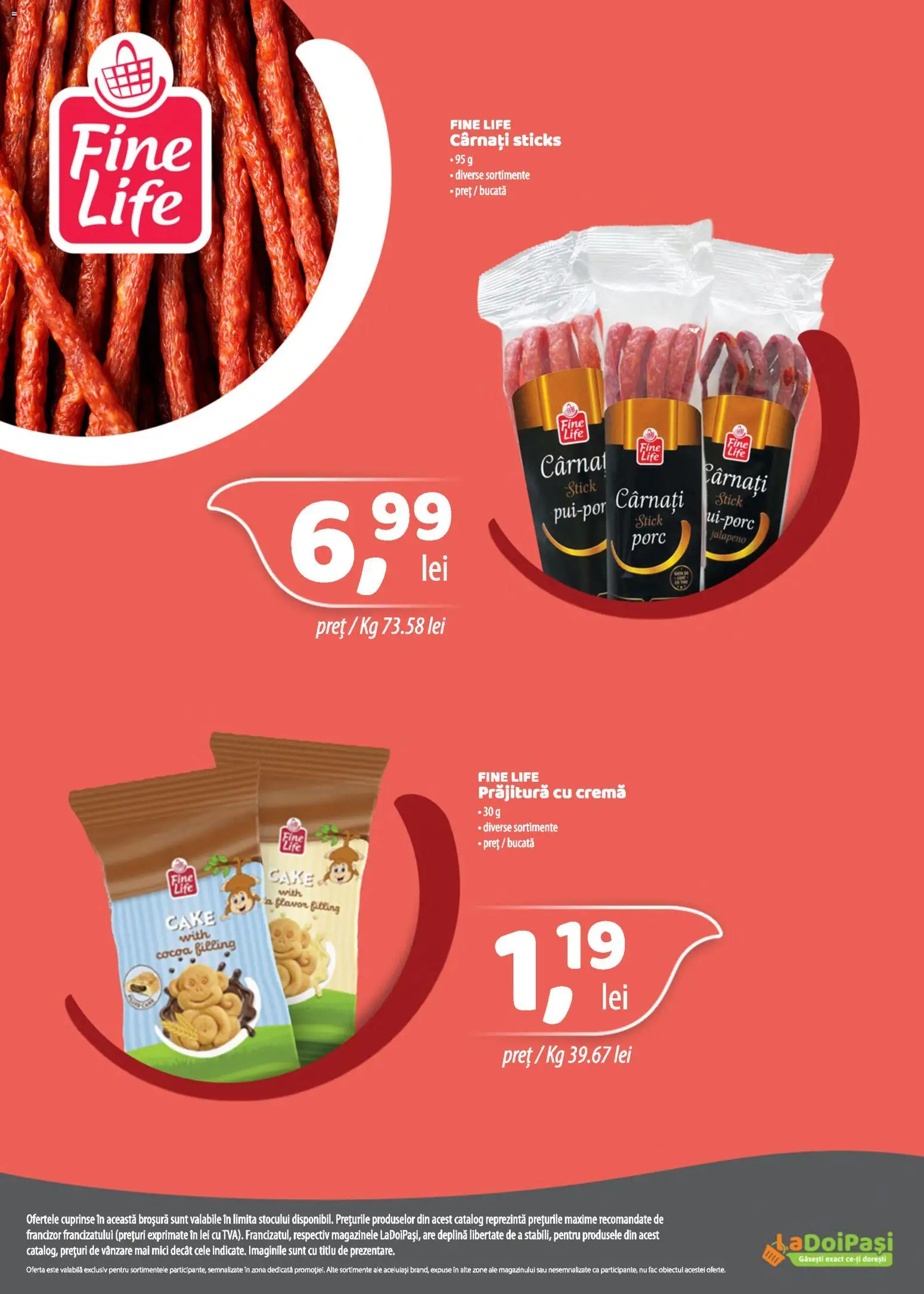 Catalog LaDoiPași 16 - 29 Septembrie 2026 | Pagina 16 | Produse: Carnati sticks, Prăjitură, Cremă, Cârnați