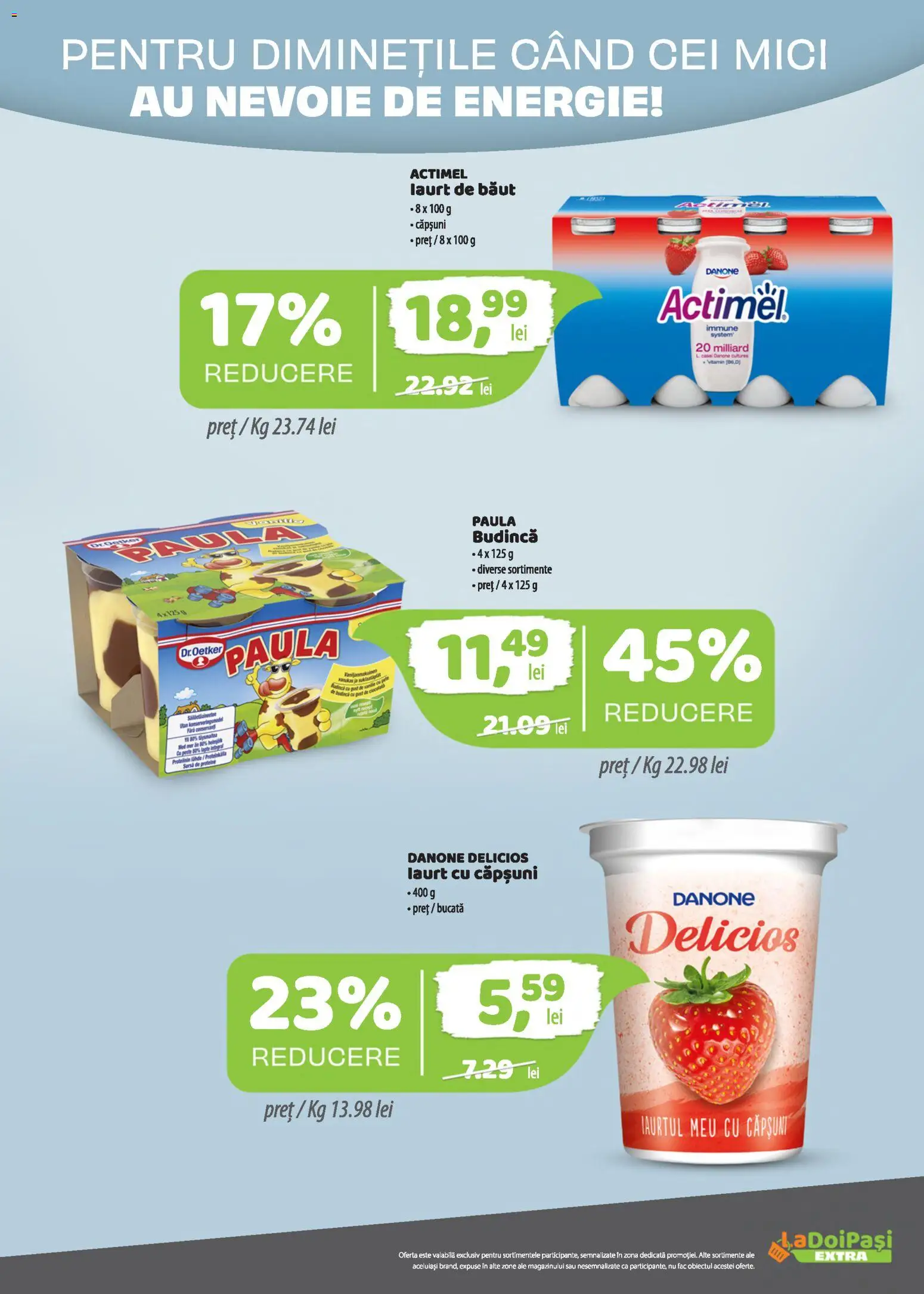 Catalog LaDoiPași 16 - 29 Septembrie 2026 | Pagina 2 | Produse: Proteine, Mici, Danone, Pește