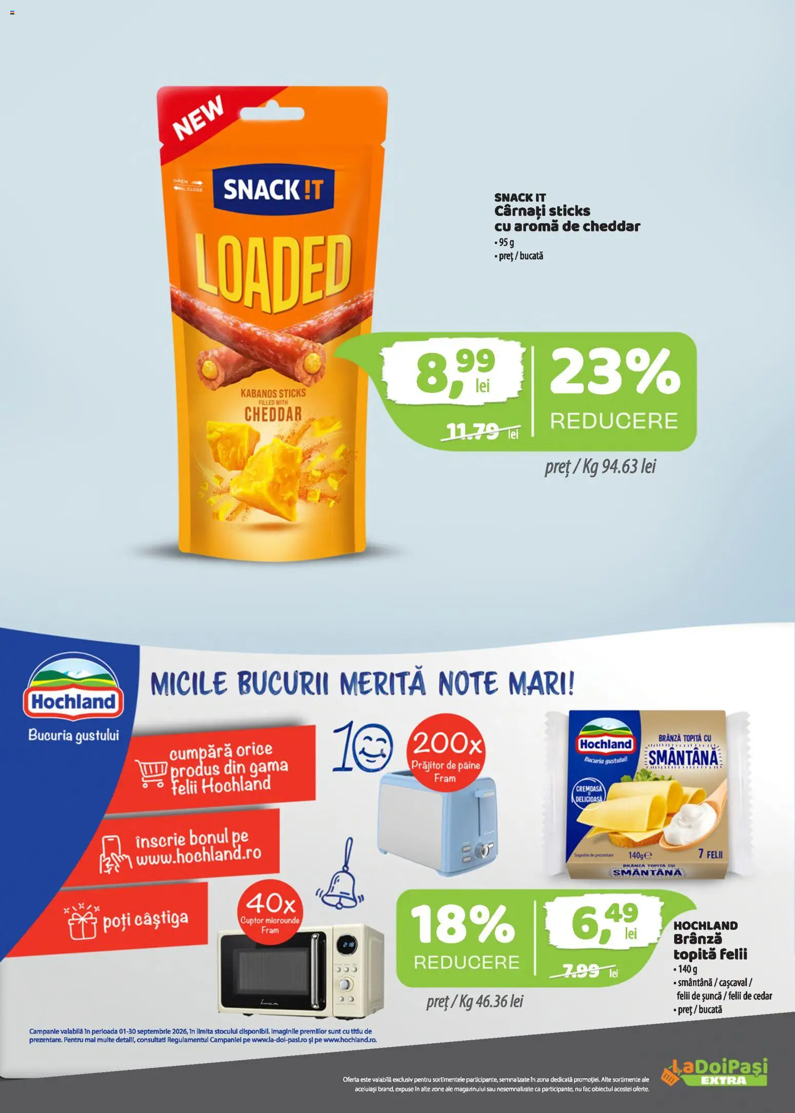 Catalog LaDoiPași 16 - 29 Septembrie 2026 | Pagina 3 | Produse: Cașcaval, Hochland, Șuncă, Cârnați
