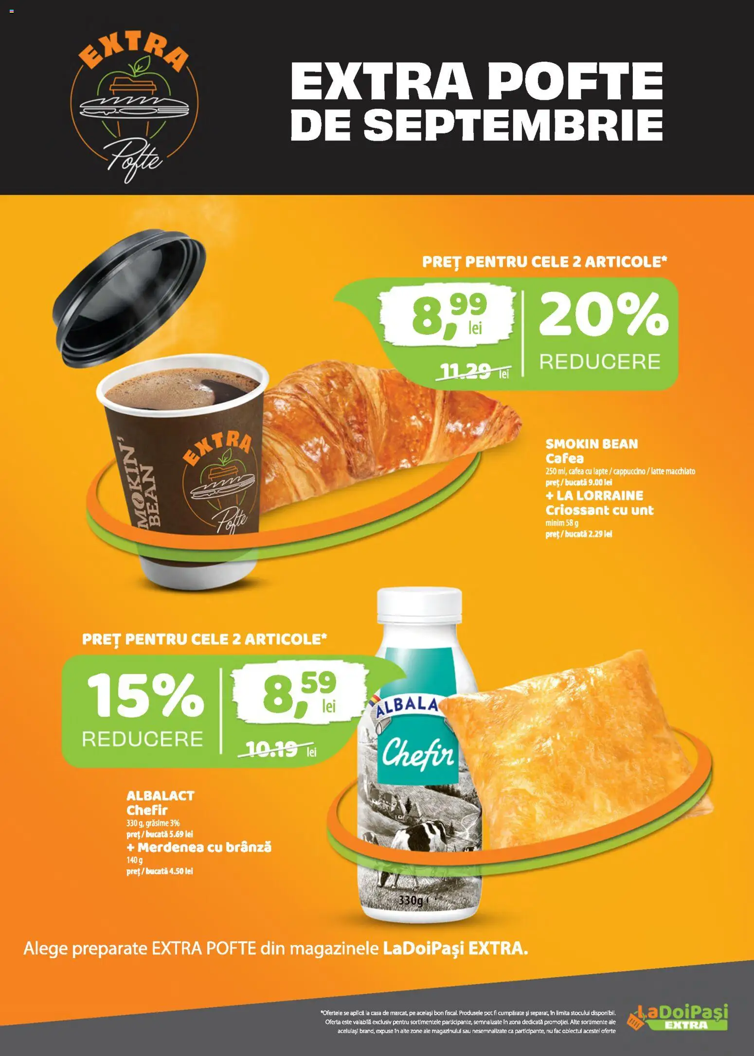 Catalog LaDoiPași 16 - 29 Septembrie 2026 | Pagina 5 | Produse: Aplică, Chefir, Cappuccino, Unt