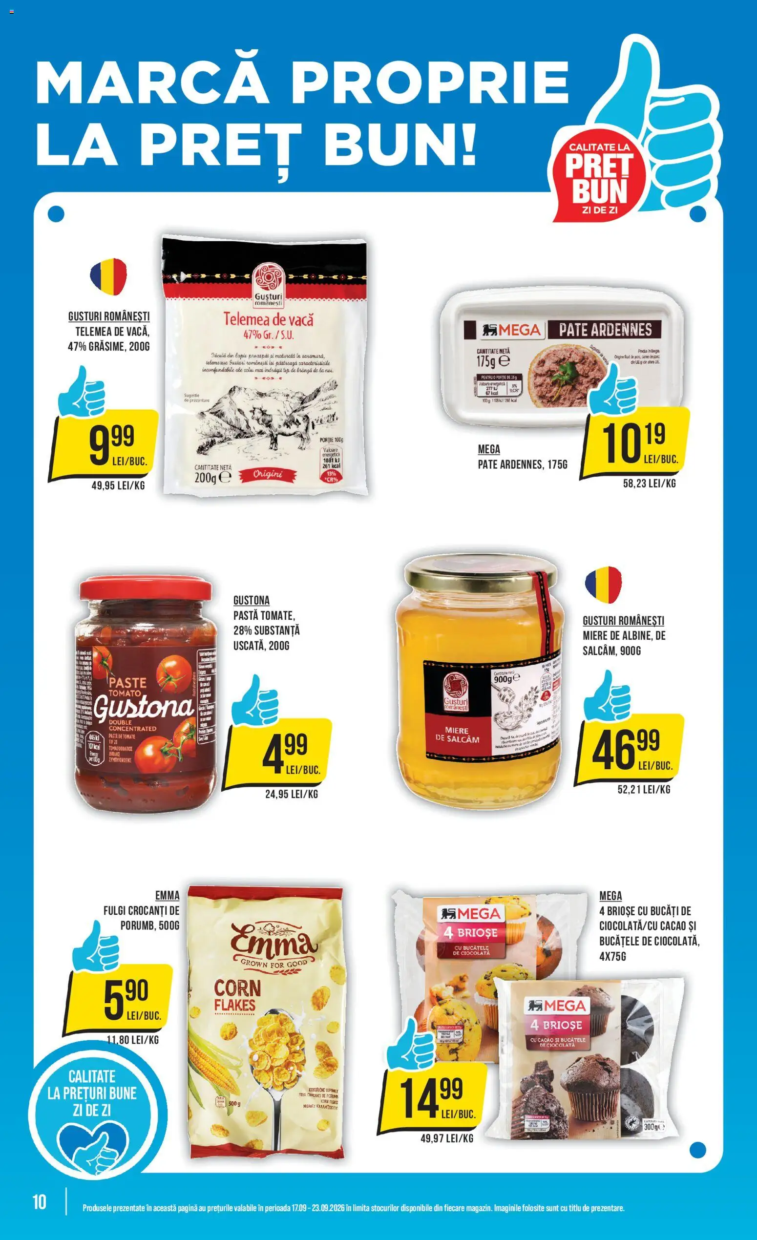 Catalog Mega Image 17 - 22 Septembrie 2026 | Pagina 10 | Produse: Briose, Pastă de tomate, Ciocolată, Cacao