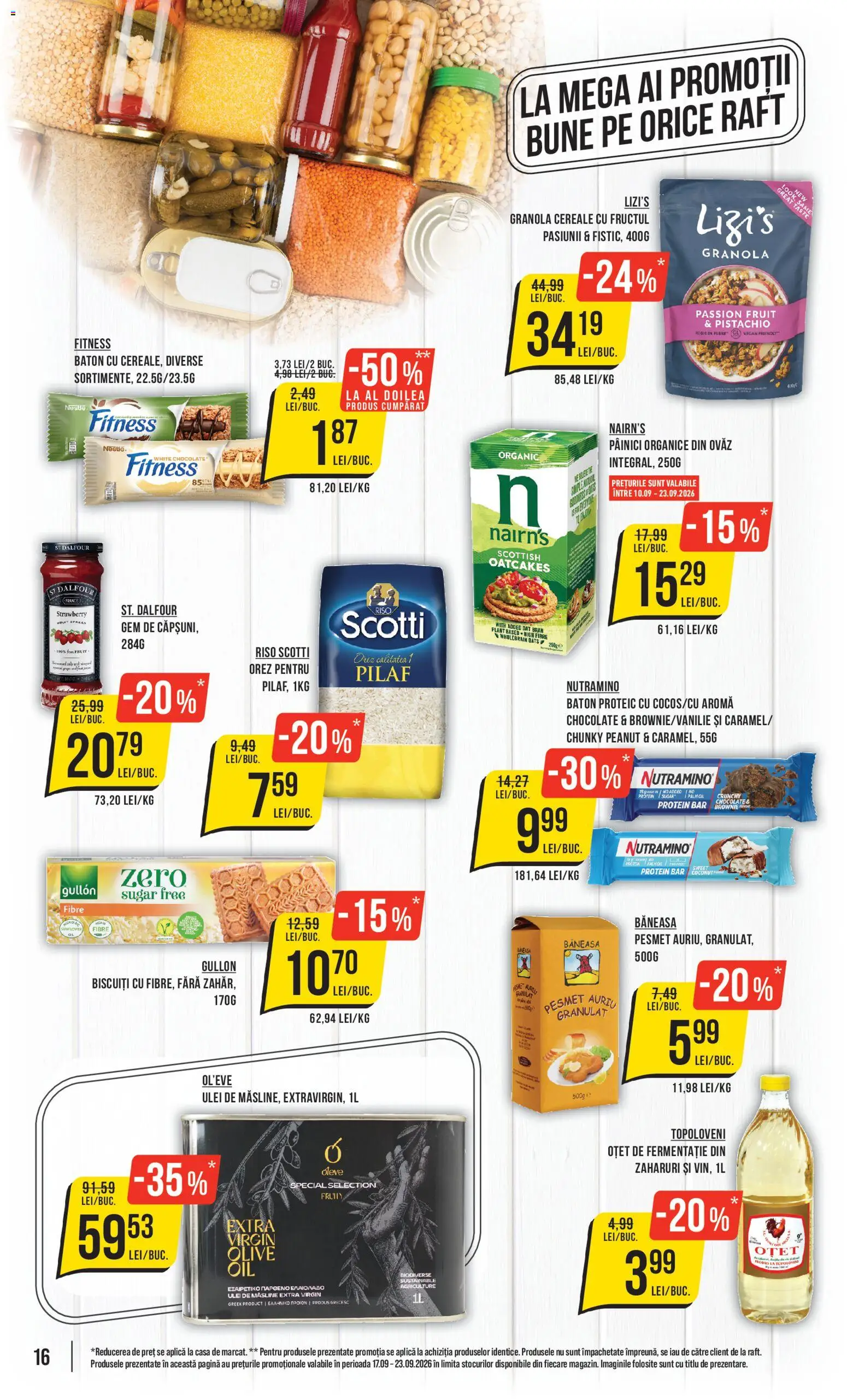Catalog Mega Image 17 - 22 Septembrie 2026 | Pagina 16 | Produse: Aplică, Ulei, Cereale, Biscuiți