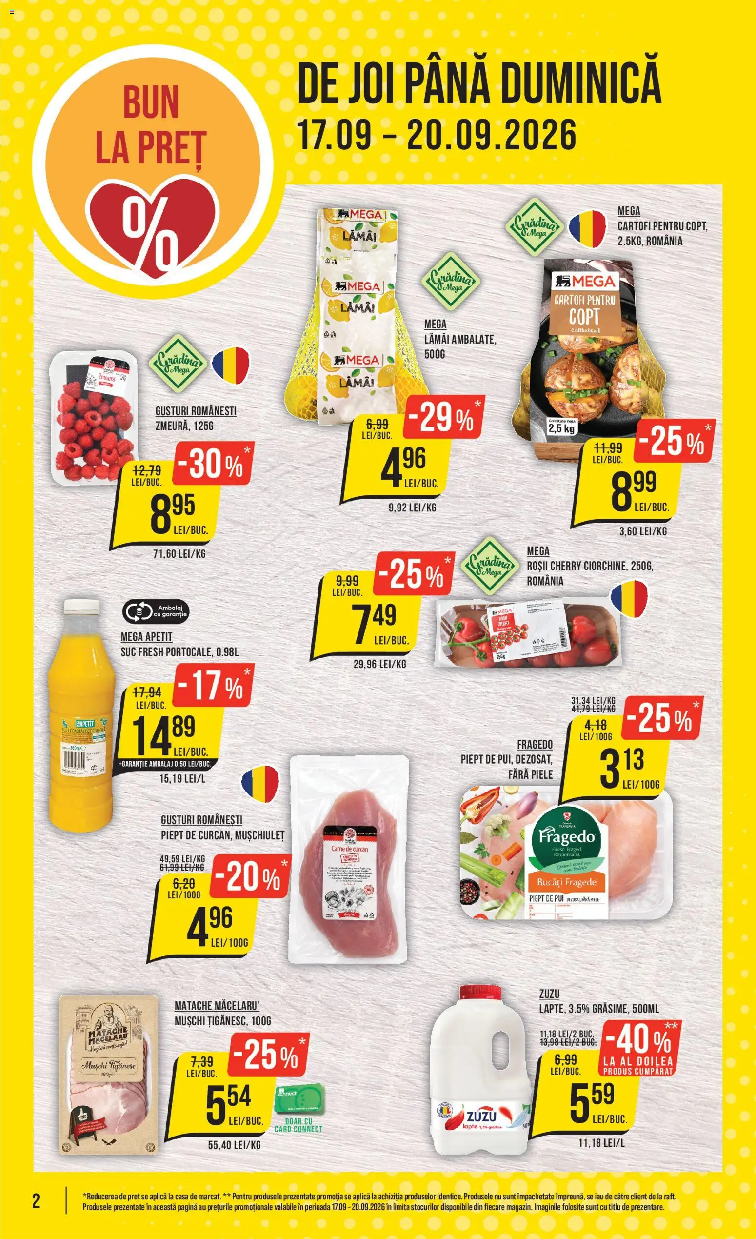 Catalog Mega Image 17 - 22 Septembrie 2026 | Pagina 2 | Produse: Zmeură, Gradina, Aplică, Roșii