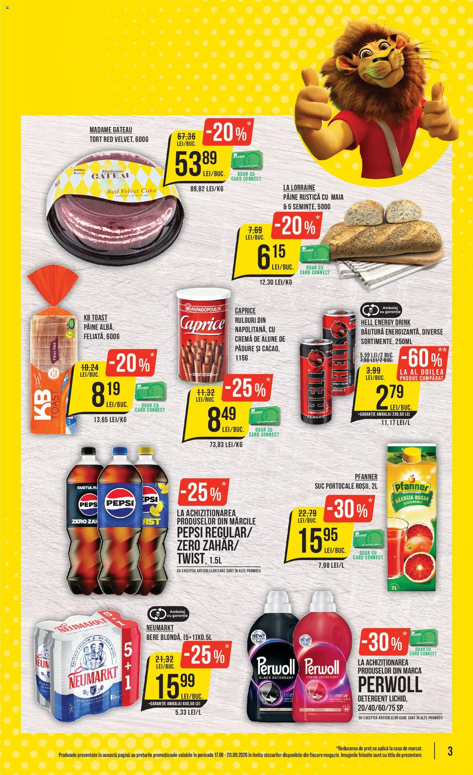 Catalog Mega Image 17 - 22 Septembrie 2026 | Pagina 3 | Produse: Zero, Pepsi, Alune, Cremă