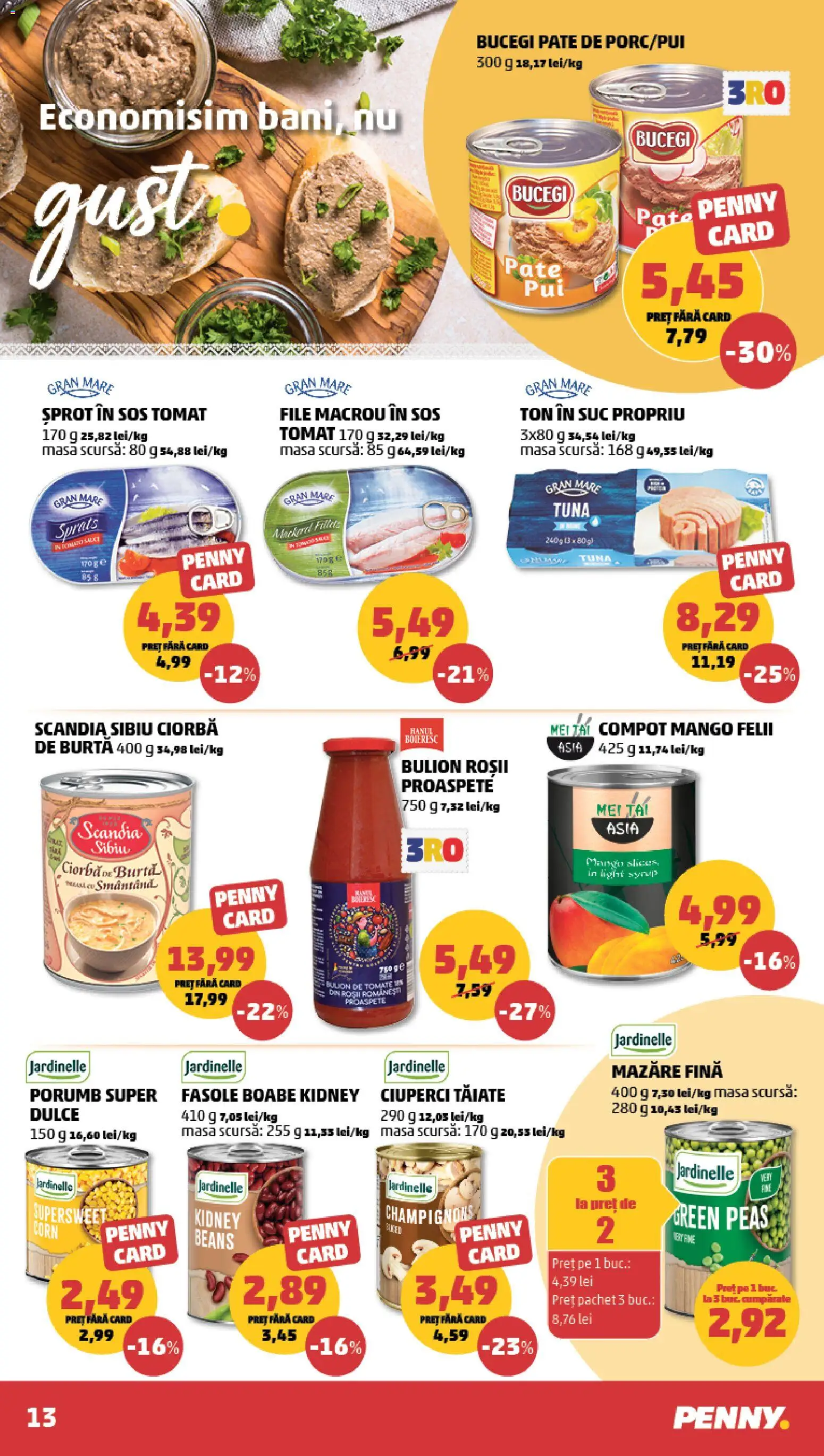 Catalog PENNY Market 16 - 21 Septembrie 2026 | Pagina 13 | Produse: Bulion, Ciorba, Masă, Ciuperci