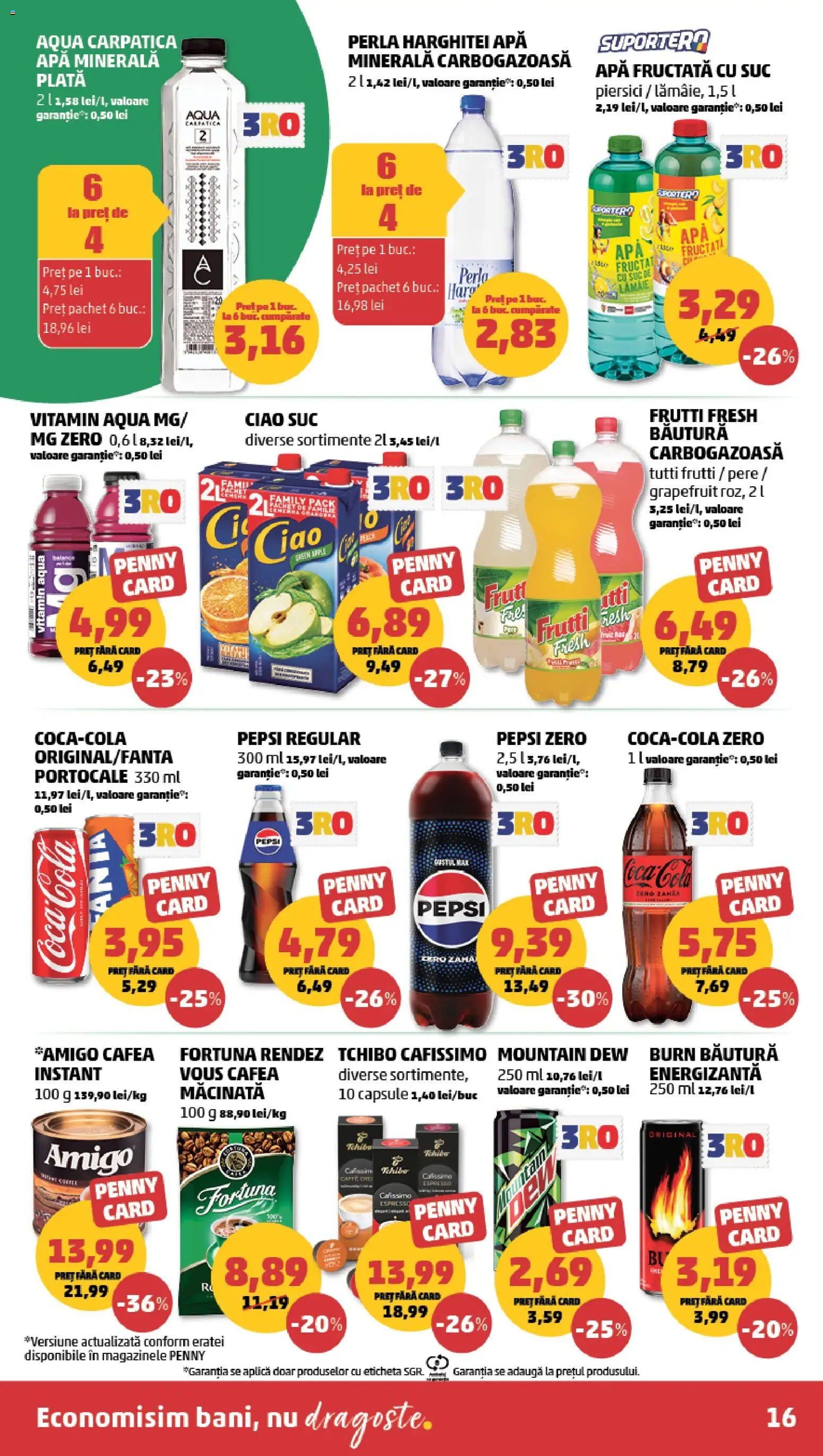 Catalog PENNY Market 16 - 21 Septembrie 2026 | Pagina 16 | Produse: Apa minerala, Portocale, Apă, Lămâie