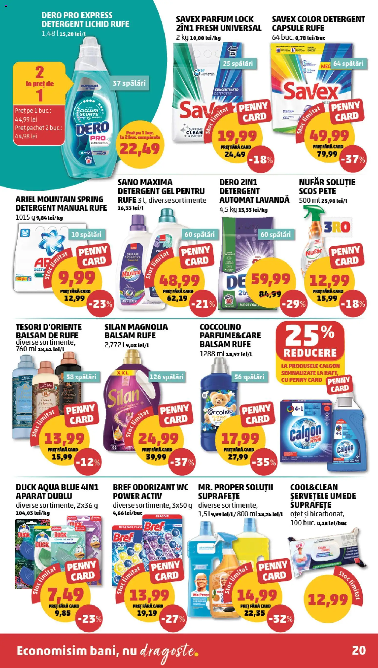 Catalog PENNY Market 16 - 21 Septembrie 2026 | Pagina 20 | Produse: Detergent Capsule, Detergent, Șervețele umede, Power
