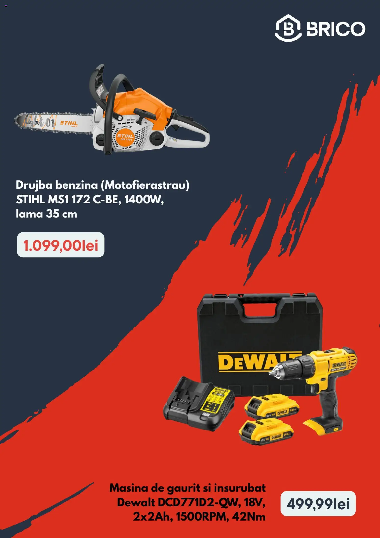 Catalog Brico Depot 17 - 29 Septembrie 2026 | Pagina 2 | Produse: Mașină de găurit