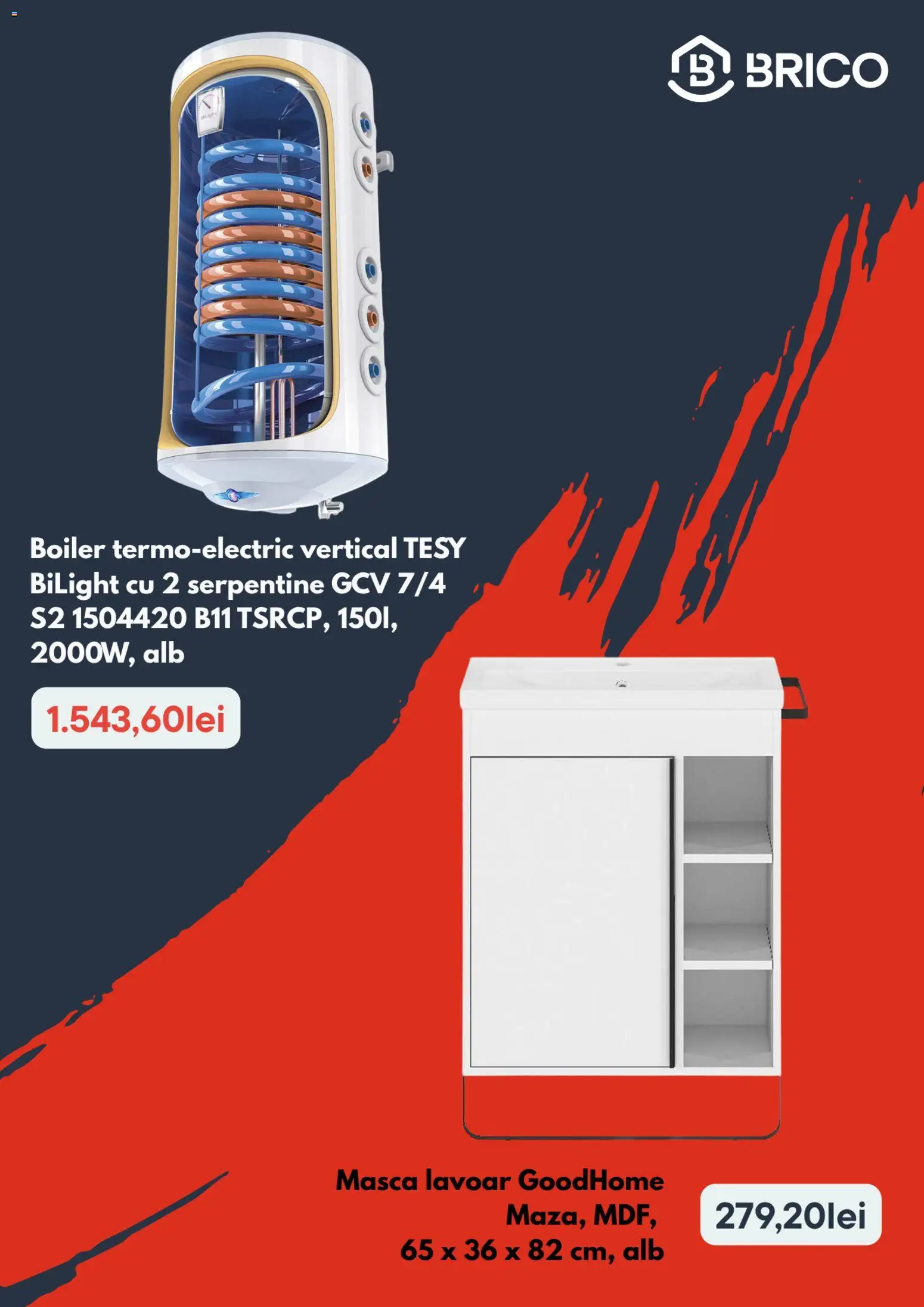 Catalog Brico Depot 17 - 29 Septembrie 2026 | Pagina 3 | Produse: Boiler, Lavoar, Goodhome