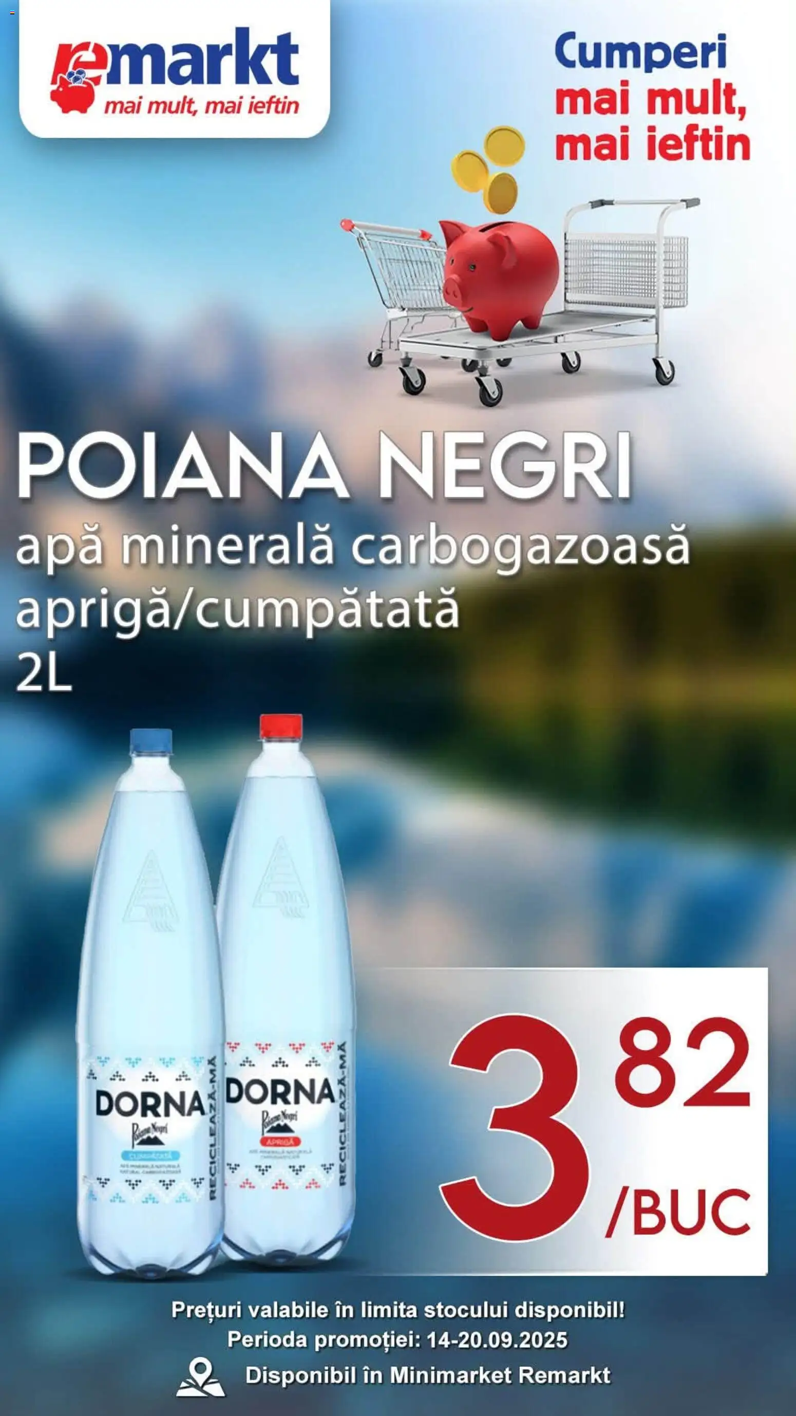 Catalog Remarkt 14 - 19 Septembrie 2026 | Pagina 3 | Produse: Apa minerala carbogazoasa, Apa minerala, Apă