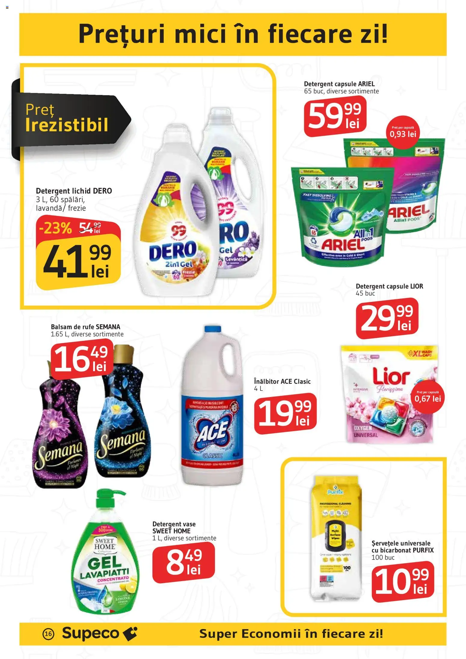 Catalog Supeco 17 - 29 Septembrie 2026 | Pagina 16 | Produse: Detergent Capsule, Vase, Mici, Balsam de rufe