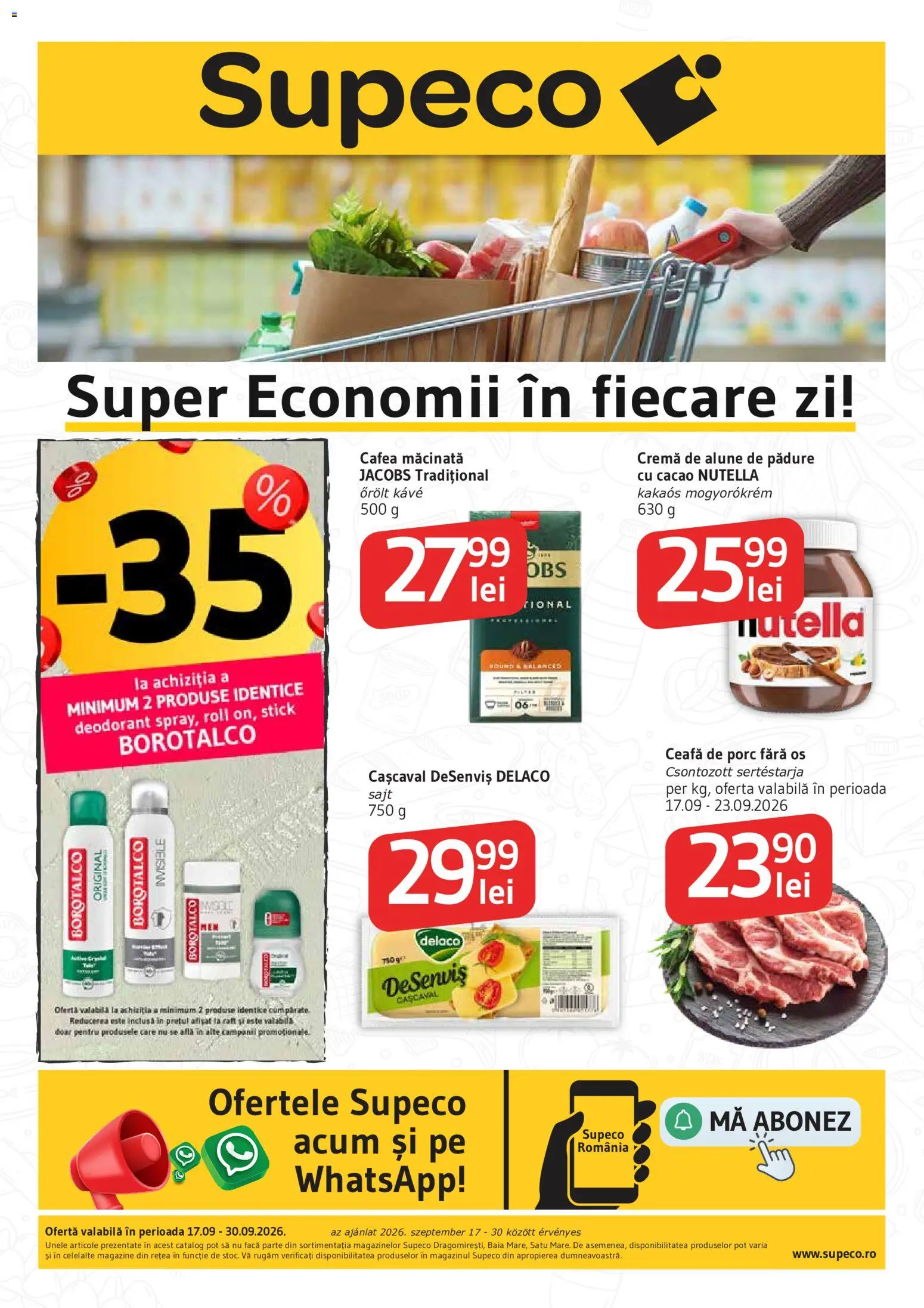 Catalog Supeco 17 - 29 Septembrie 2026 | Pagina 1 | Produse: Raft, Cafea, Cacao, Alune de pădure