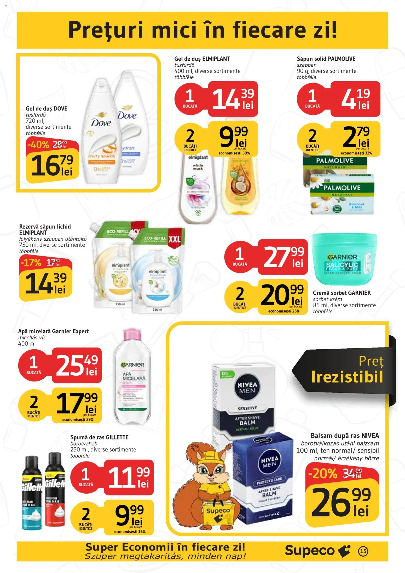 Catalog Supeco 17 - 29 Septembrie 2026 | Pagina 15 | Produse: Duș, Mici, Apă micelară, Săpun lichid