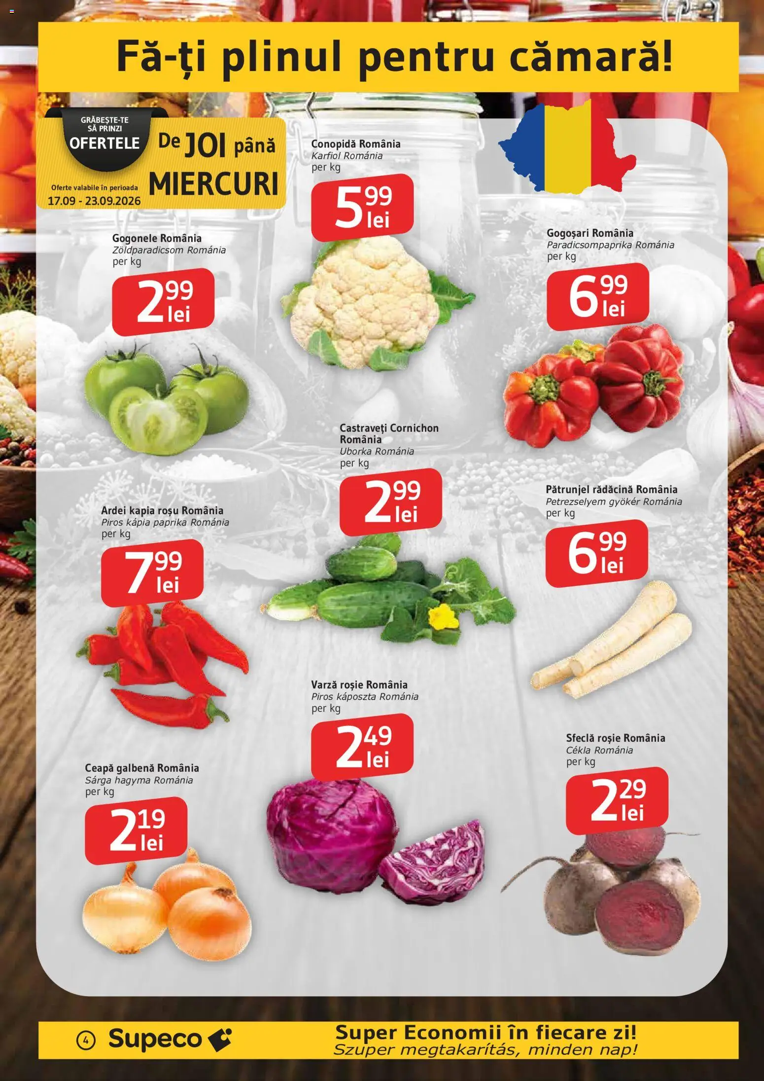 Catalog Supeco 17 - 29 Septembrie 2026 | Pagina 4 | Produse: Conopidă, Ardei, Castraveți, Ceapă