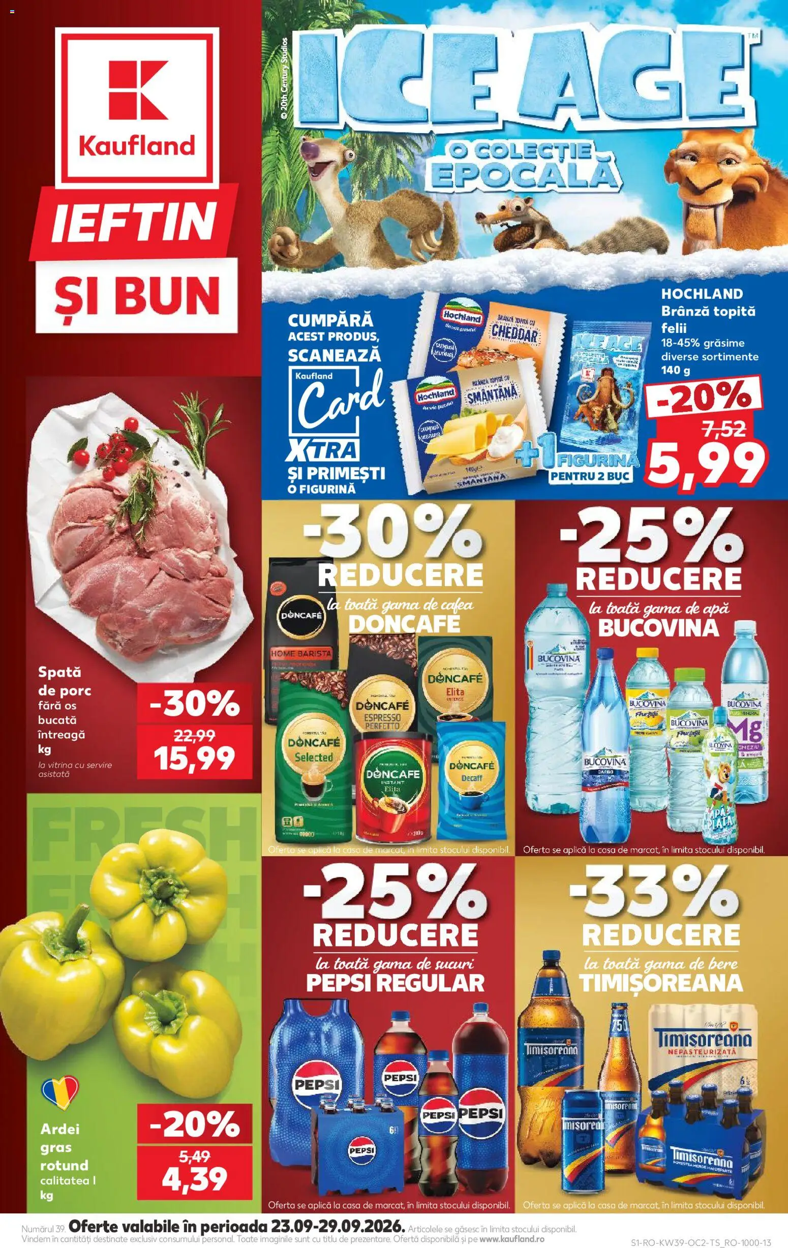 Catalog Kaufland 23 - 28 Septembrie 2026 | Pagina 1 | Produse: Vitrină, Doncafe, Brânză, Cafea