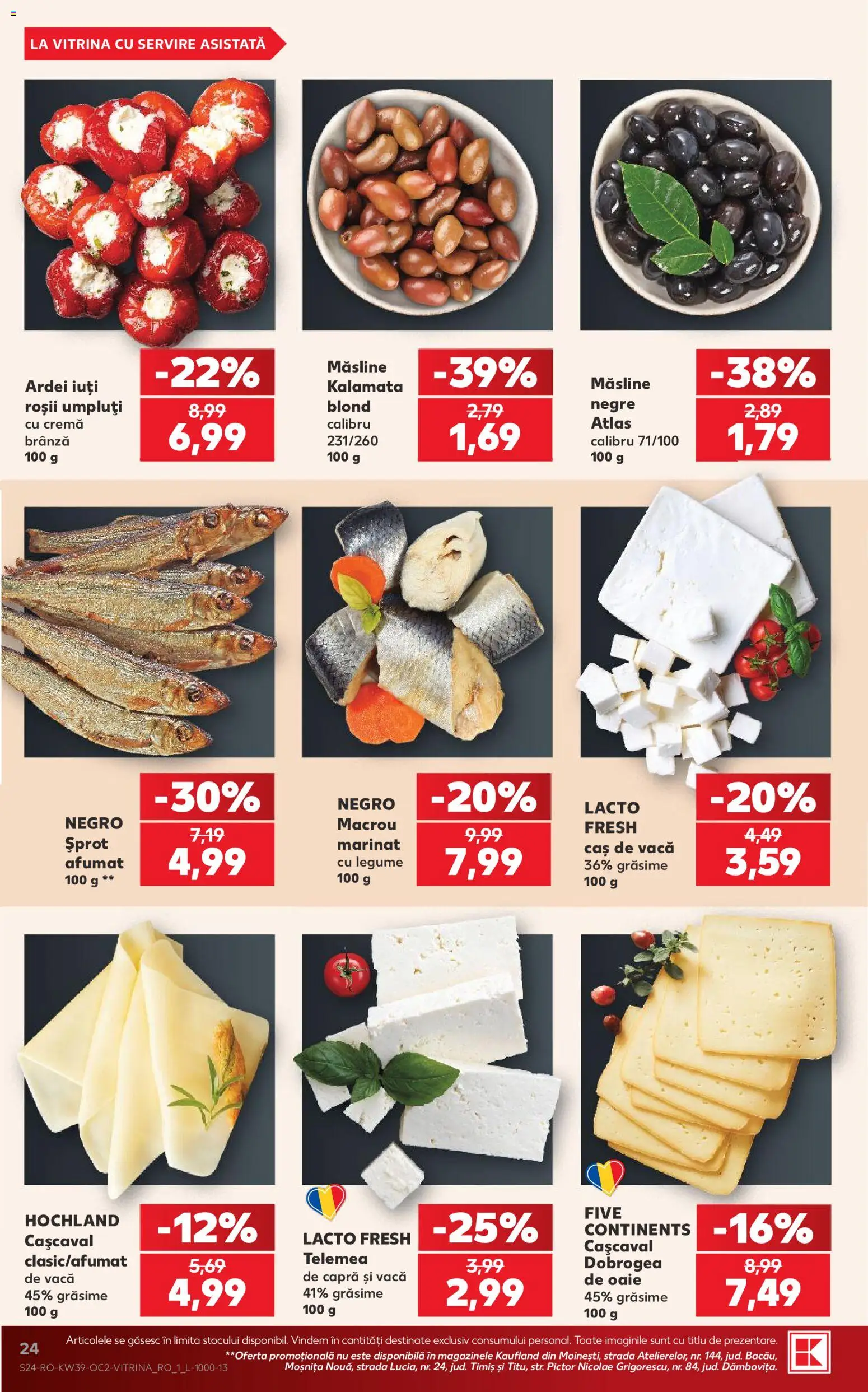 Catalog Kaufland 23 - 28 Septembrie 2026 | Pagina 24 | Produse: Cașcaval, Brânză, Cremă, Legume