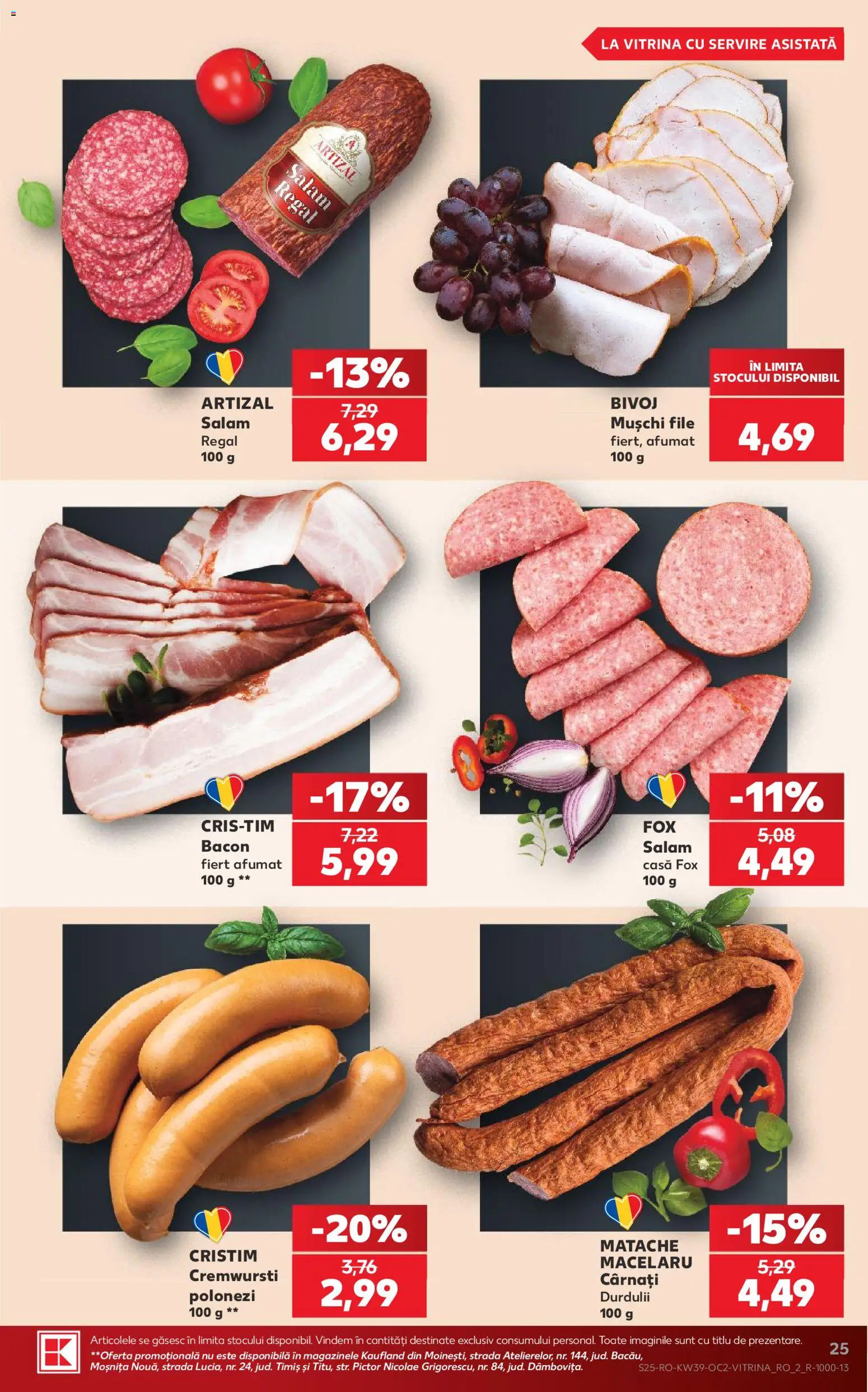 Catalog Kaufland 23 - 28 Septembrie 2026 | Pagina 25 | Produse: Vitrină, Fox, Mușchi, Cârnați