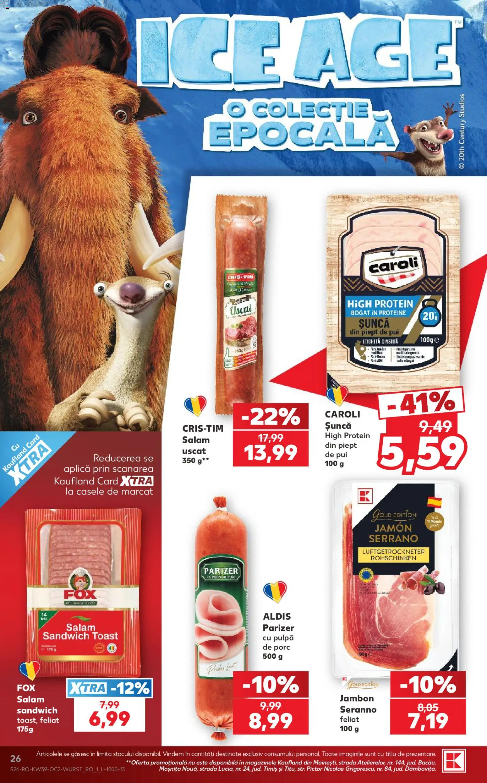 Catalog Kaufland 23 - 28 Septembrie 2026 | Pagina 26 | Produse: Aplică, Pui, Salam, Șuncă